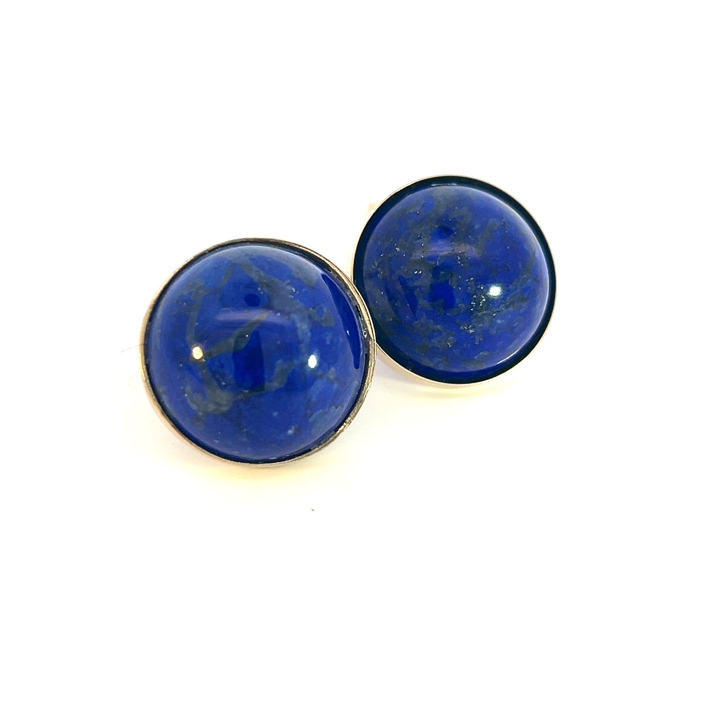 Natural Lapis Lazuli Cufflinks 14k Y Gold 40 CTW Certified $3,450 311039 - Certified Fine Jewelry