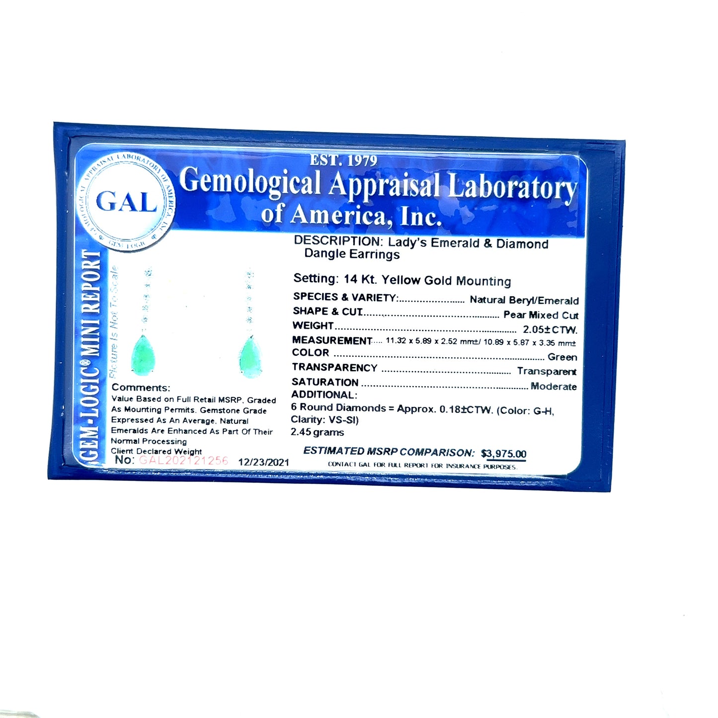 Natural Emerald Diamond Dangle Earrings 14k Y Gold 2.23 TCW Certified $3,975 121256 - Certified Fine Jewelry