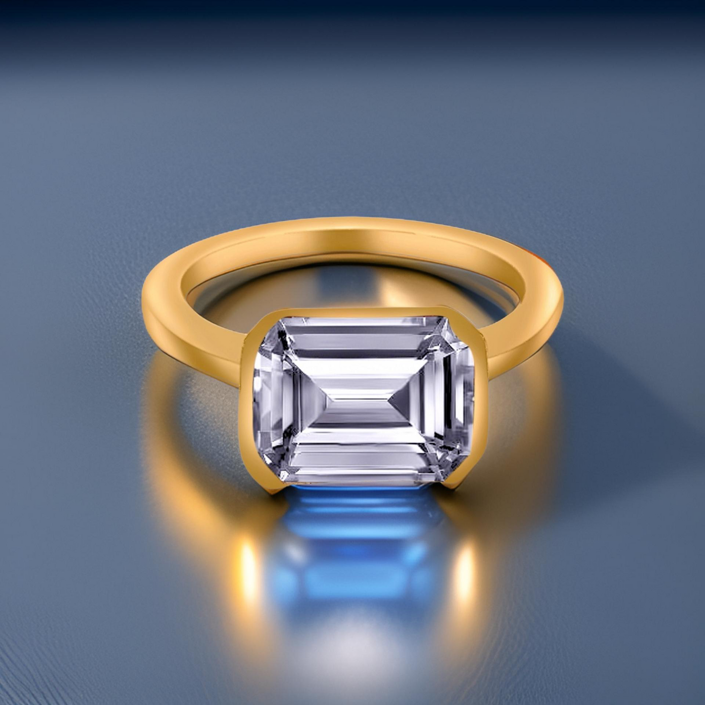 Natural Aquamarine Ring 6.5 14k Yellow Gold 2.94 TCW Certified $2,190 221346