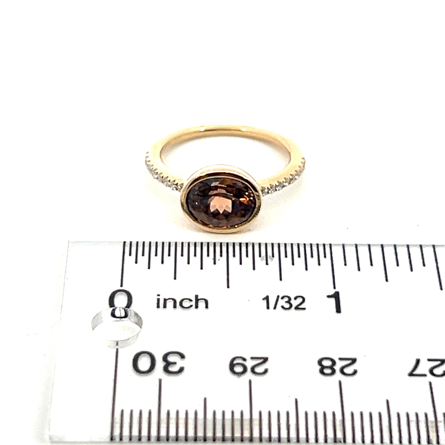 Natural Zircon Diamond Ring Size 6.5 14k Y Gold 3.52 TCW Certified $2,490 221359