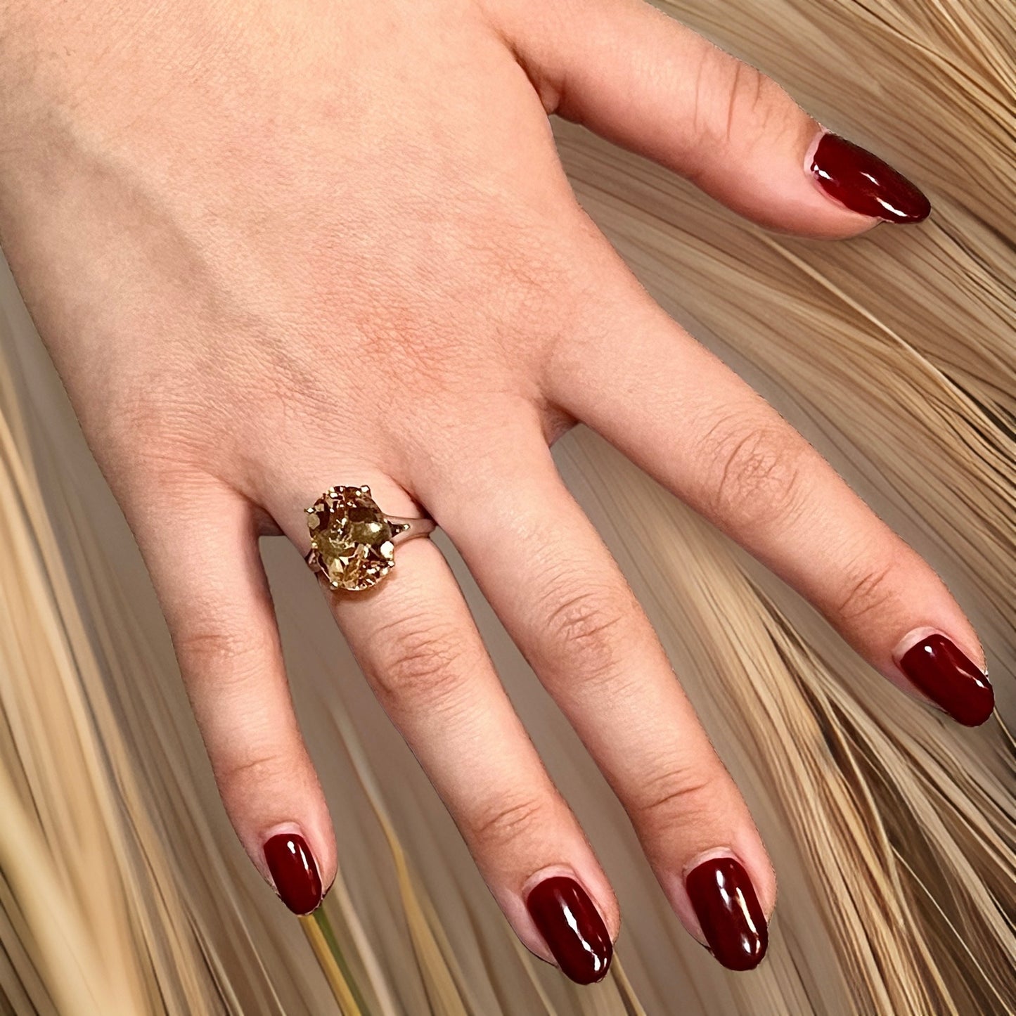 Natural Citrine Ring 6.5 14k W Gold 6.48 Cts Certified $3,950 310628 - Certified Fine Jewelry