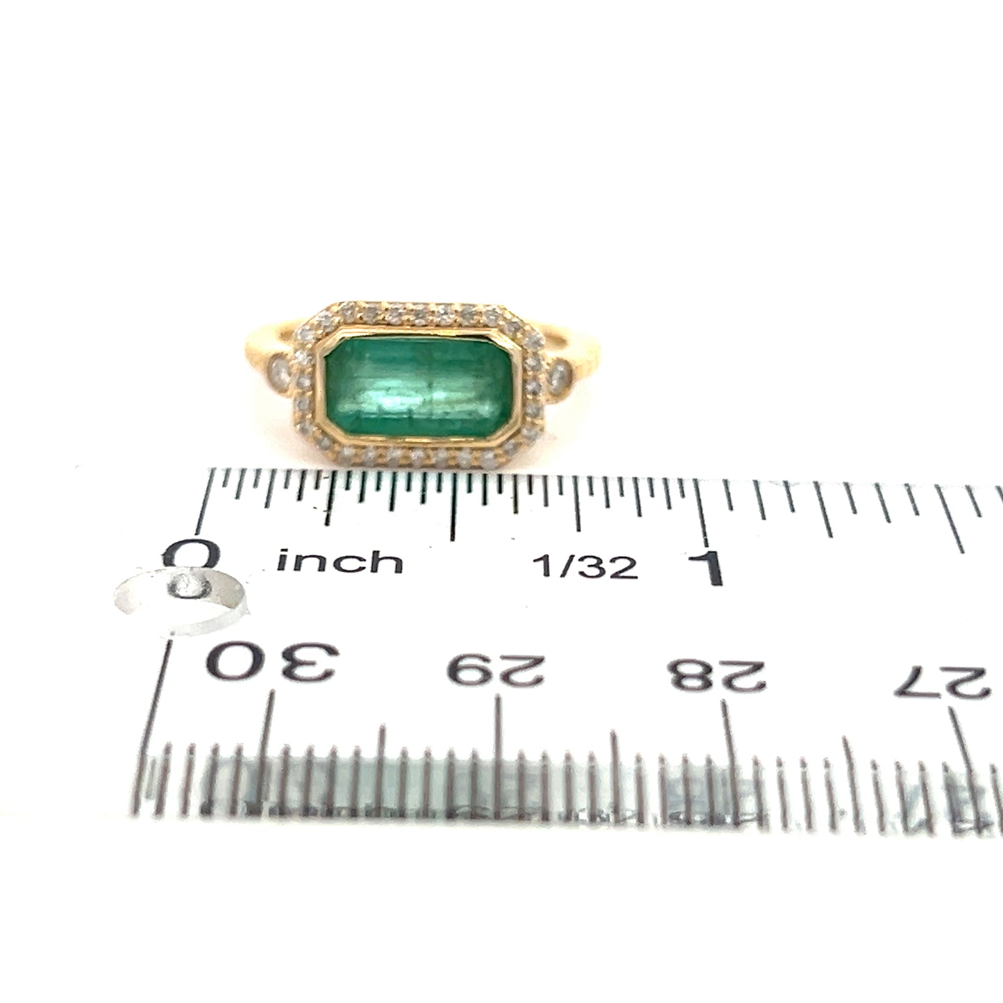 Natural Emerald and Diamond Ring 6.5 14k Y Gold 2.32 TCW Certified $4,950 310644 - Certified Fine Jewelry