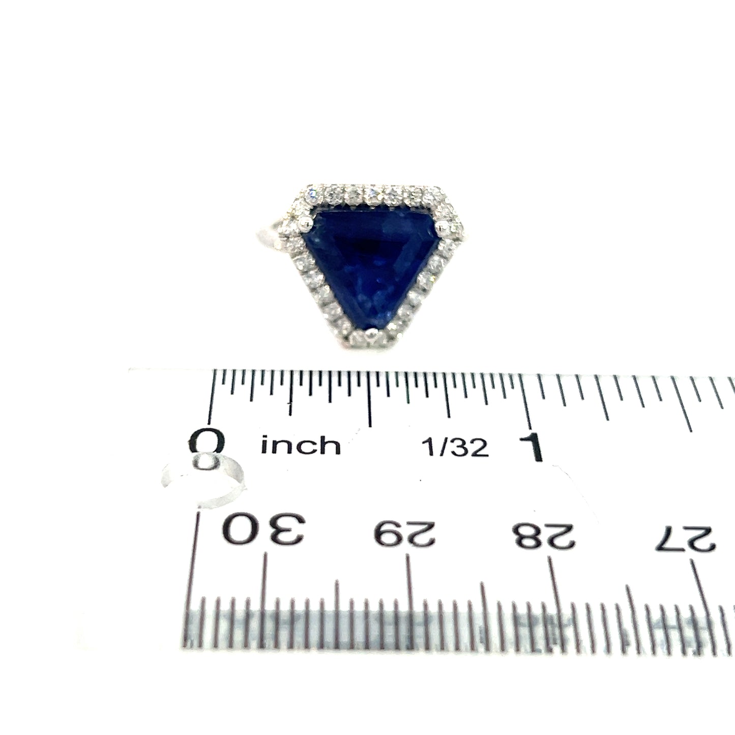 Natural Sapphire Diamond Ring 6.5 14k W Gold 5.84 TCW Certified $5,950 310654 - Certified Fine Jewelry