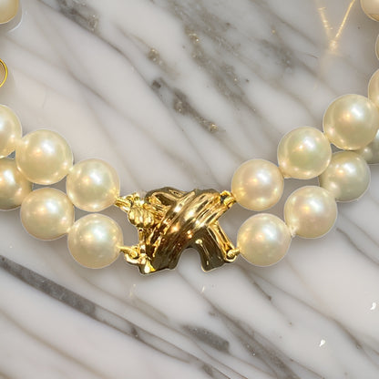 Tiffany & Co Estate Pearl Bracelet 7" 18k Gold 7 mm Certified $6,975 401396 - Certified Fine Jewelry