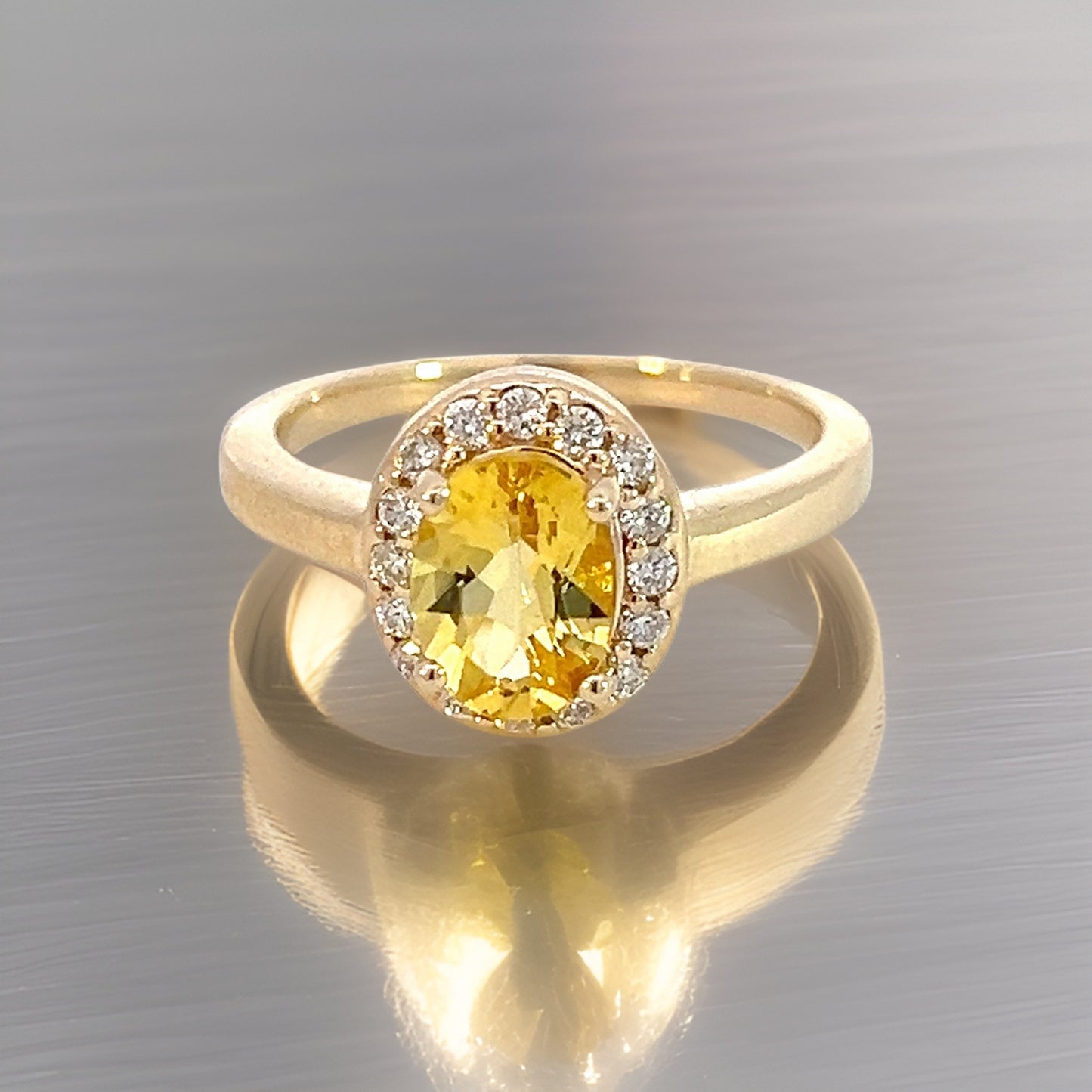 Natural Citrine Diamond Ring 6.5 14k Yellow Gold 1.74 TCW Certified $2,950 310633 - Certified Fine Jewelry