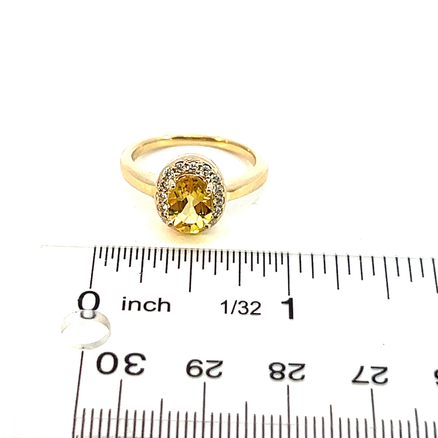 Natural Citrine Diamond Ring 6.5 14k Yellow Gold 1.74 TCW Certified $2,950 310633 - Certified Fine Jewelry