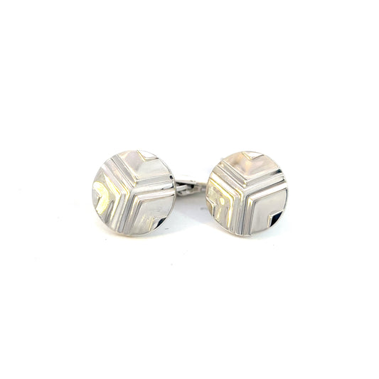 Georg Jensen Estate Cufflinks Sterling Silver GJ23 - Certified Fine Jewelry