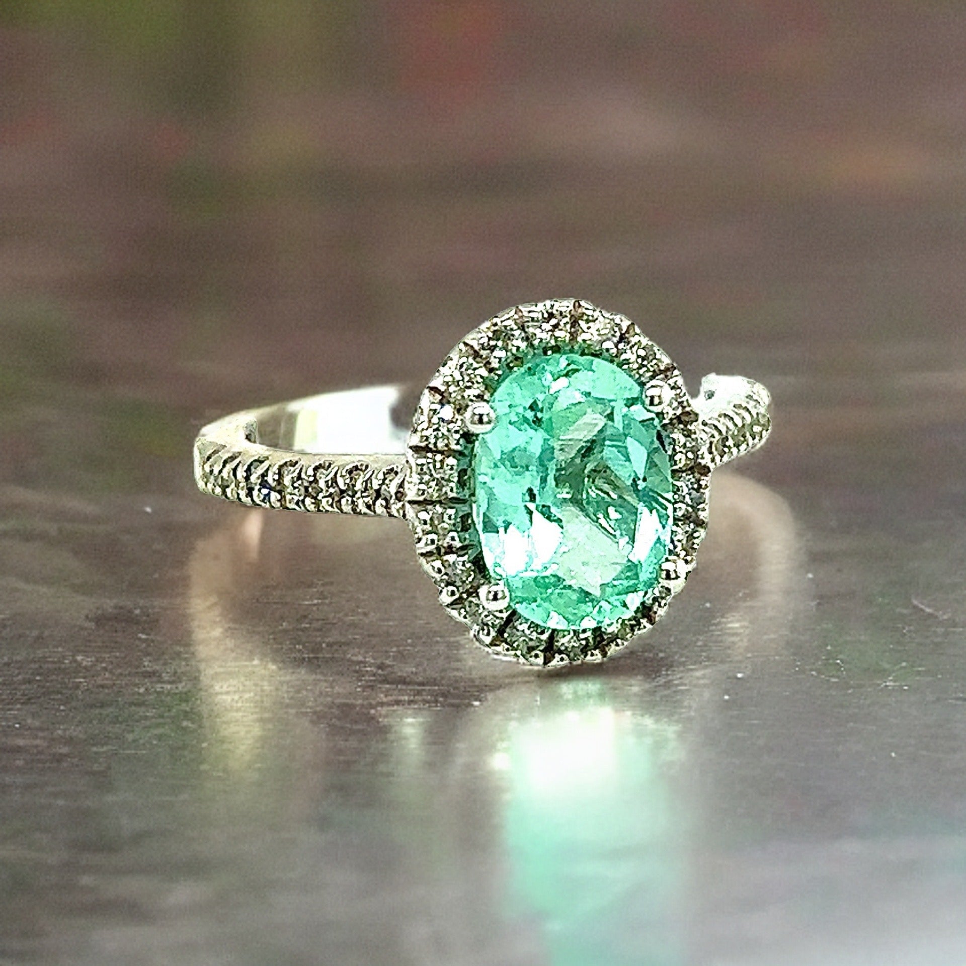 Natural Colombian Emerald Diamond Ring Size 6.5 14k W Gold 2.98 TCW Certified $6,790 218110 - Certified Fine Jewelry