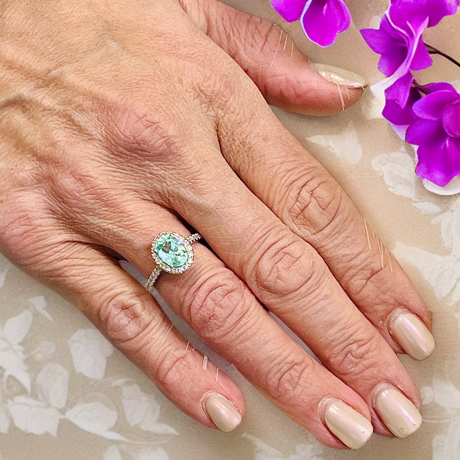 Natural Colombian Emerald Diamond Ring Size 6.5 14k W Gold 2.98 TCW Certified $6,790 218110 - Certified Fine Jewelry