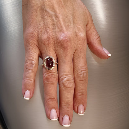 Natural Solitaire Spessartite Garnet Ring 6.5 14k Y Gold 8.08 Cts Certified $3,150 310586 - Certified Fine Jewelry