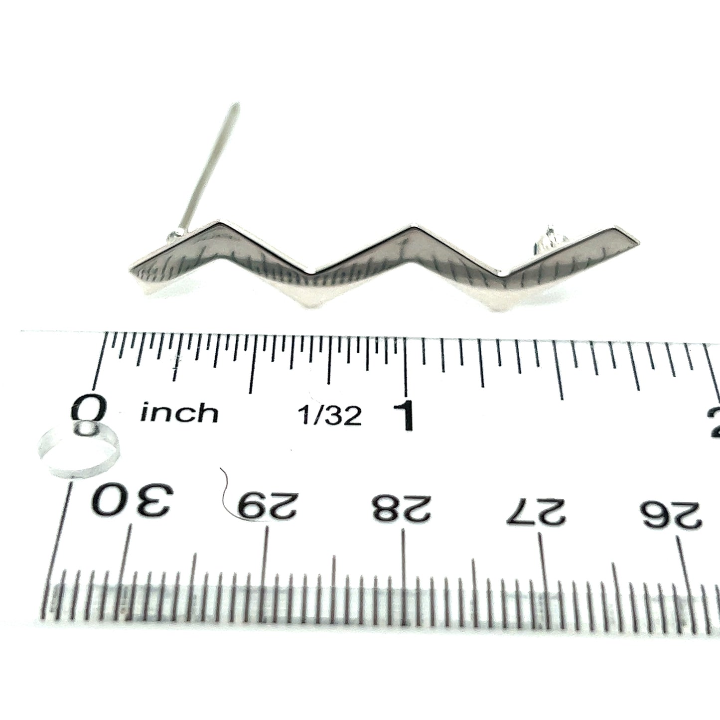 Tiffany & Co Estate Zigzag Wave Brooch Pin Sterling Silver By Paloma Picasso TIF483 - Certified Fine Jewelry