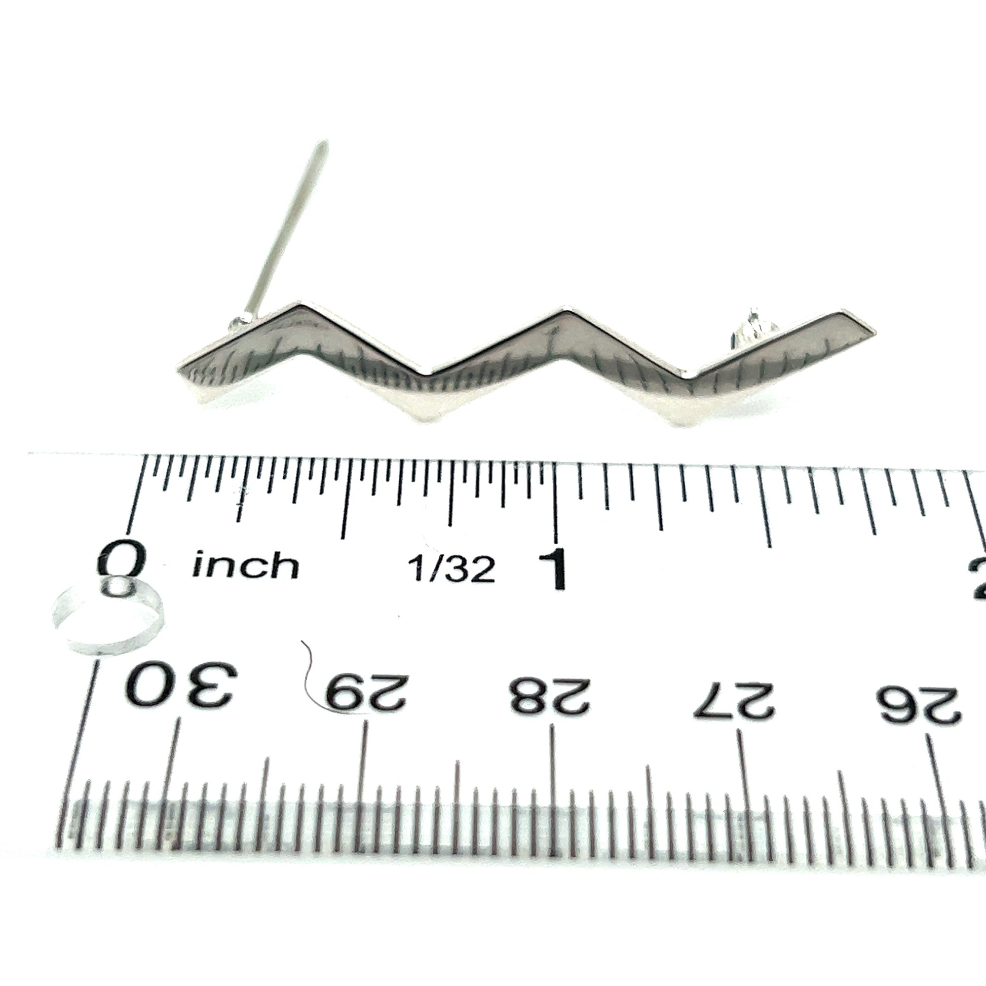 Tiffany & Co Estate Zigzag Wave Brooch Pin Sterling Silver By Paloma Picasso TIF483 - Certified Fine Jewelry