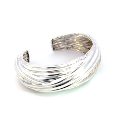 Tiffany & Co Estate Bangle Bracelet 7.5" 14 KT Ster Silver TIF545 - Certified Fine Jewelry