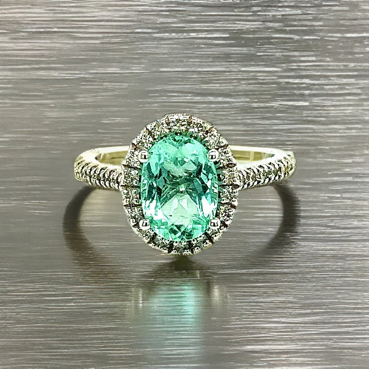 Natural Colombian Emerald Diamond Ring Size 6.5 14k W Gold 2.98 TCW Certified $6,790 218110 - Certified Fine Jewelry
