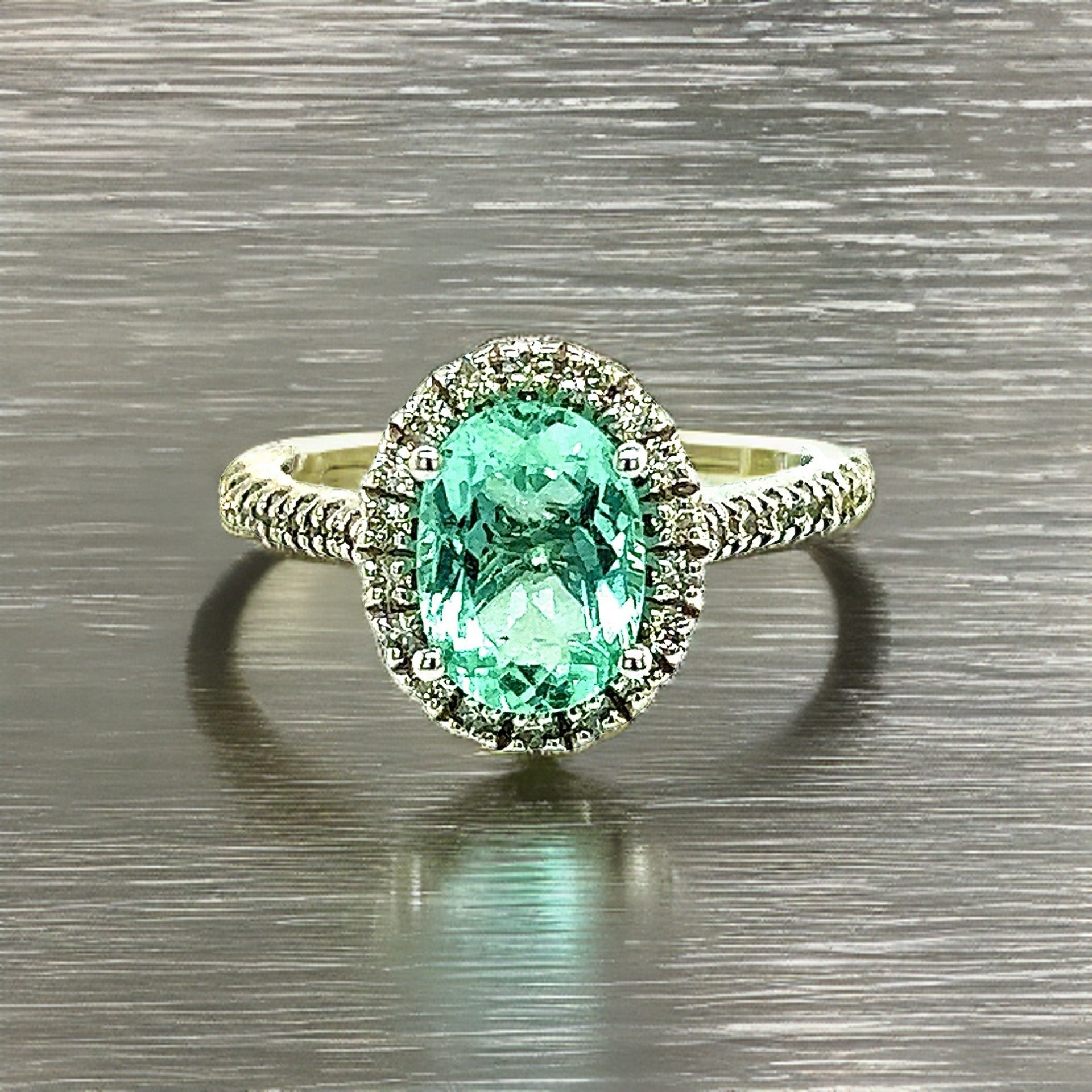 Natural Colombian Emerald Diamond Ring Size 6.5 14k W Gold 2.98 TCW Certified $6,790 218110 - Certified Fine Jewelry