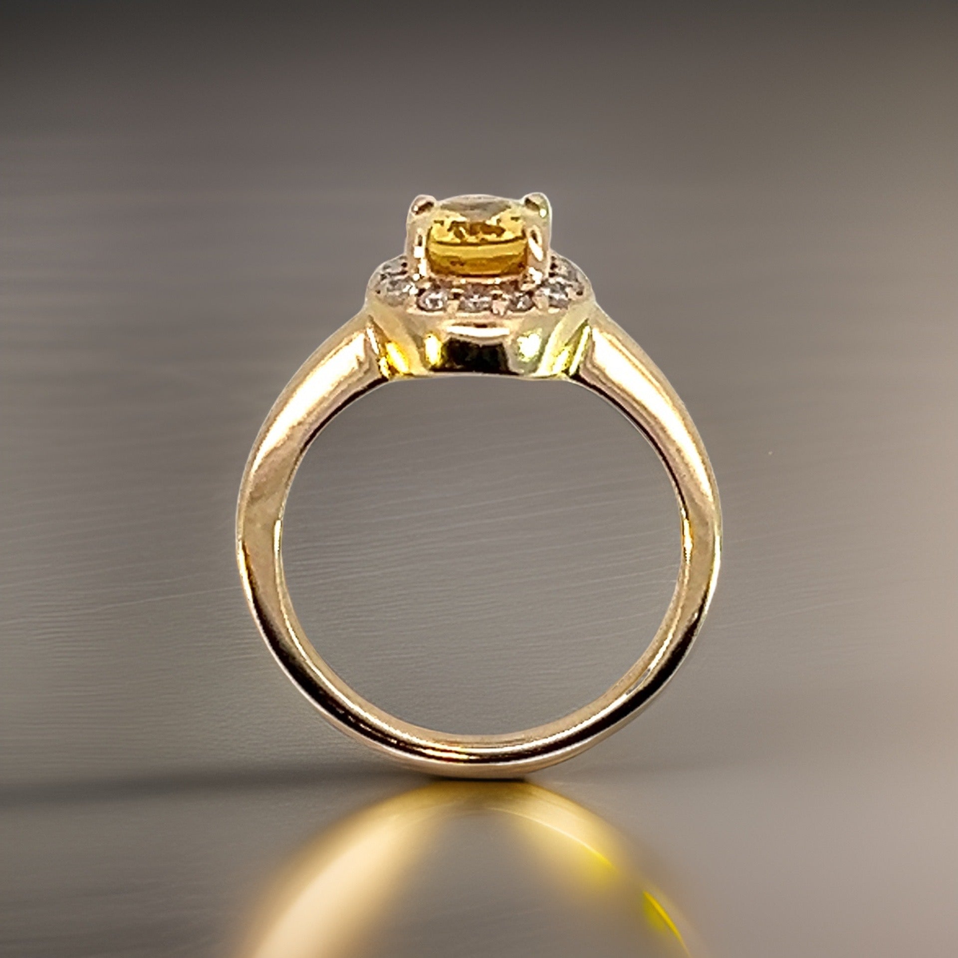 Natural Citrine Diamond Ring 6.5 14k Yellow Gold 1.74 TCW Certified $2,950 310633 - Certified Fine Jewelry