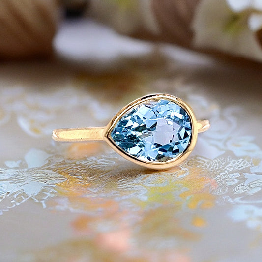 Natural Topaz Ring 6.5 14k Y Gold 3.15 TCW Certified $1,950 221348 - Certified Fine Jewelry