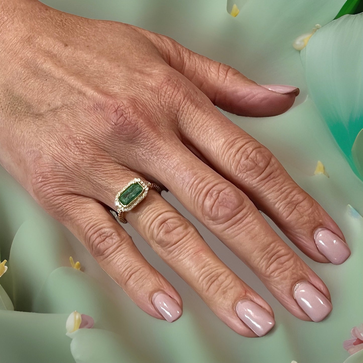 Natural Emerald and Diamond Ring 6.5 14k Y Gold 2.32 TCW Certified $4,950 310644 - Certified Fine Jewelry