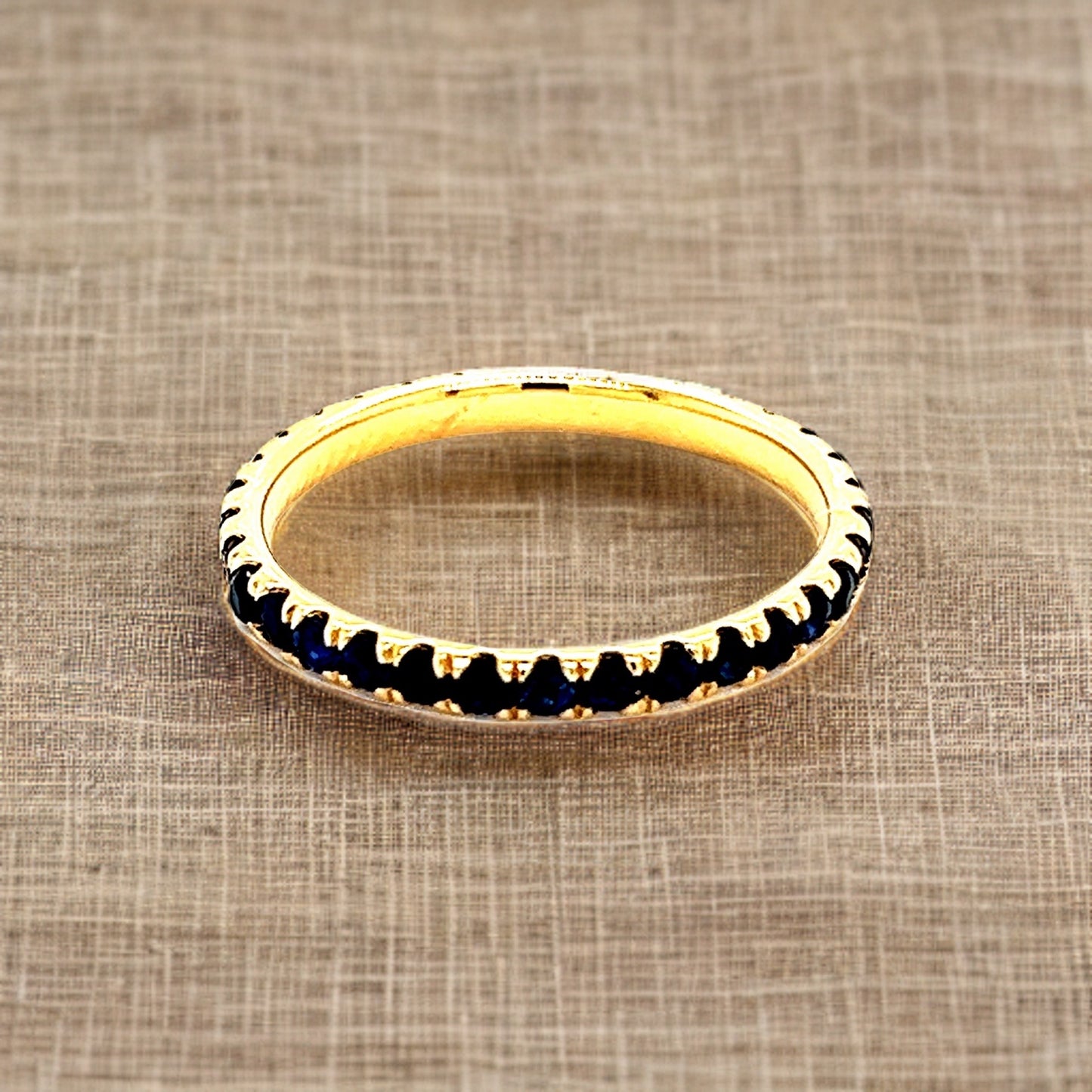 Natural Blue Sapphire Ring 6.5 14k Y Gold 0.66 TCW Certified $1,190 217009 - Certified Fine Jewelry