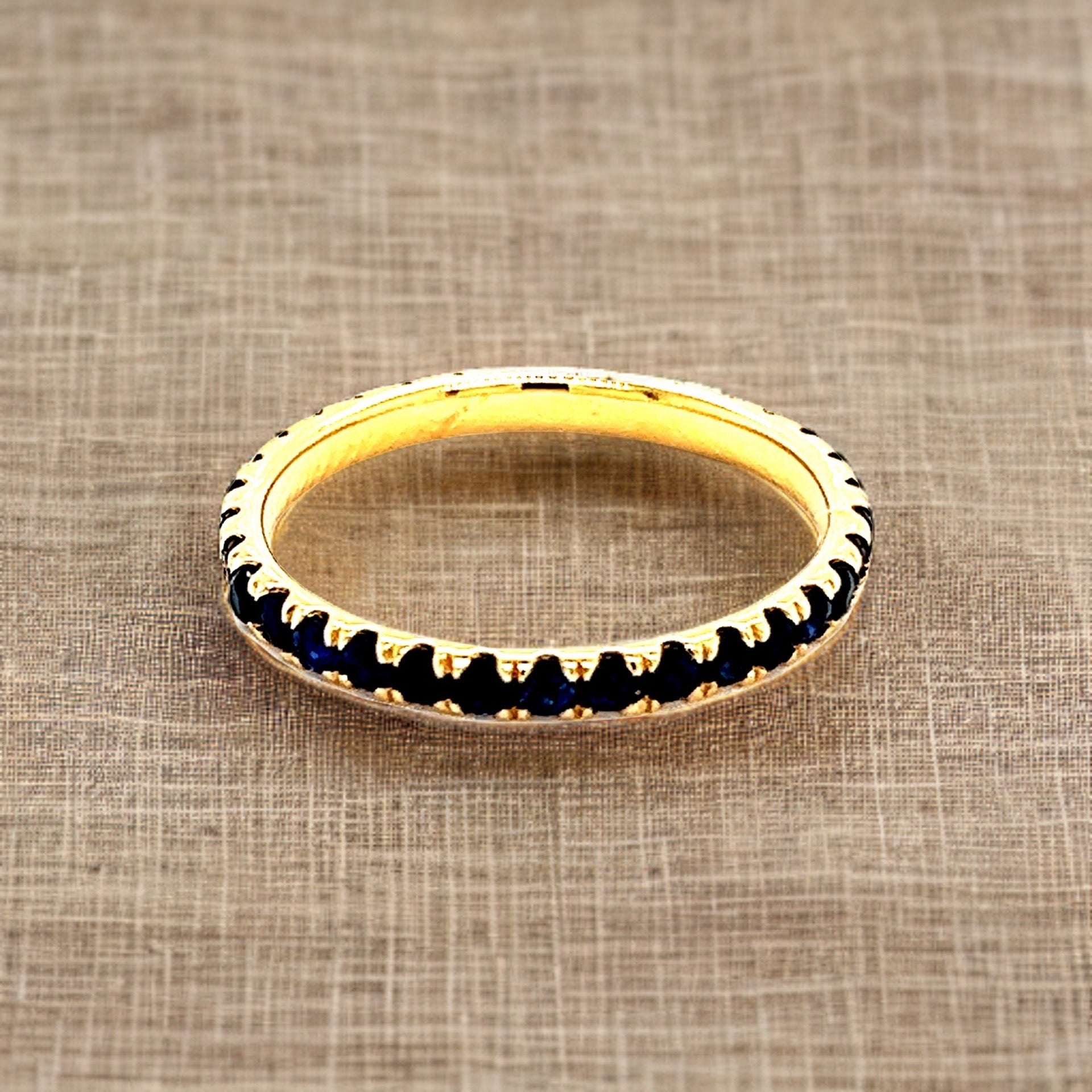Natural Blue Sapphire Ring 6.5 14k Y Gold 0.66 TCW Certified $1,190 217009 - Certified Fine Jewelry