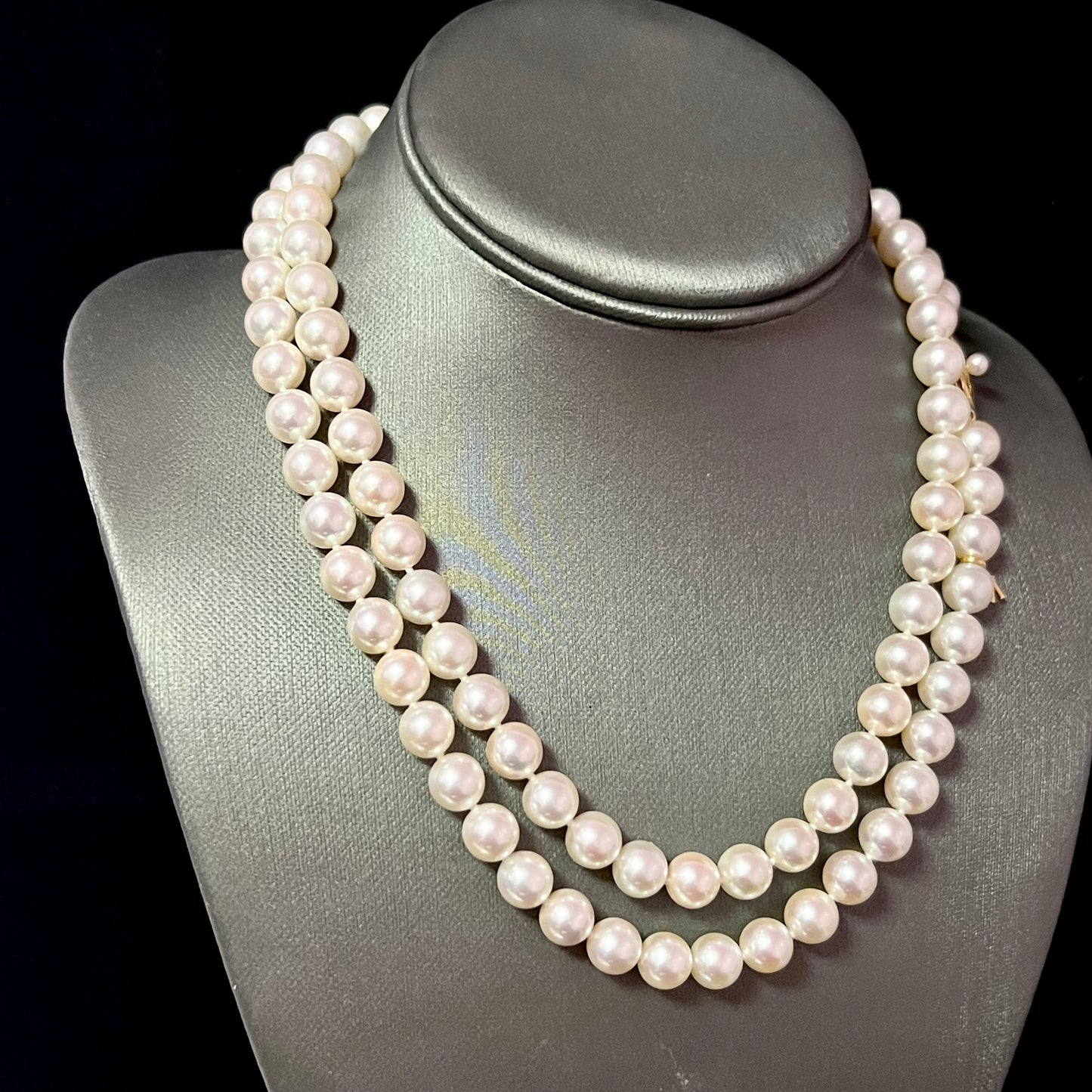 Mikimoto Estate Akoya Pearl Necklace 36" 18k Y Gold 9 mm Certified $56,000 M56000 - Certified Fine Jewelry