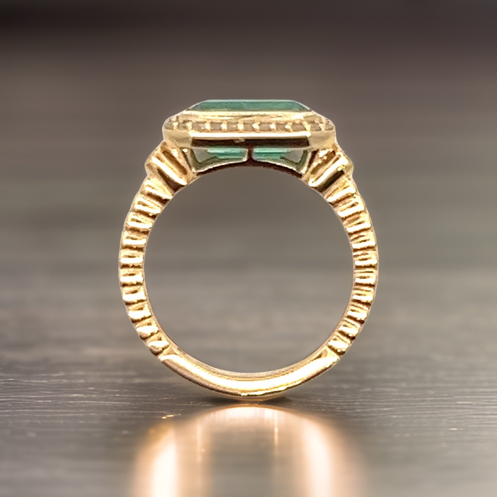 Natural Emerald and Diamond Ring 6.5 14k Y Gold 2.32 TCW Certified $4,950 310644 - Certified Fine Jewelry