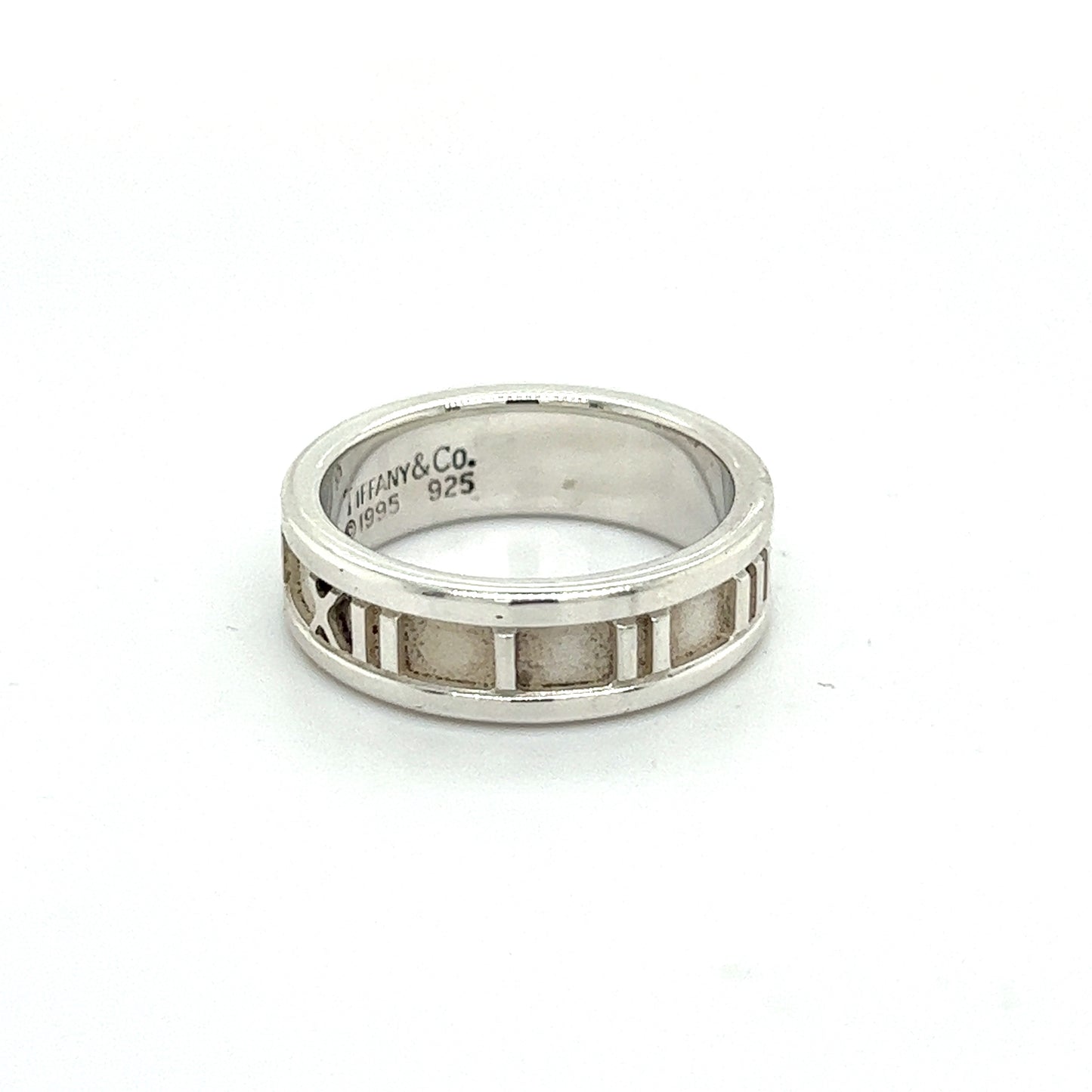 Tiffany & Co Authentic Estate Atlas Ring Size 6.5 Silver 6 mm TIF379 - Certified Fine Jewelry