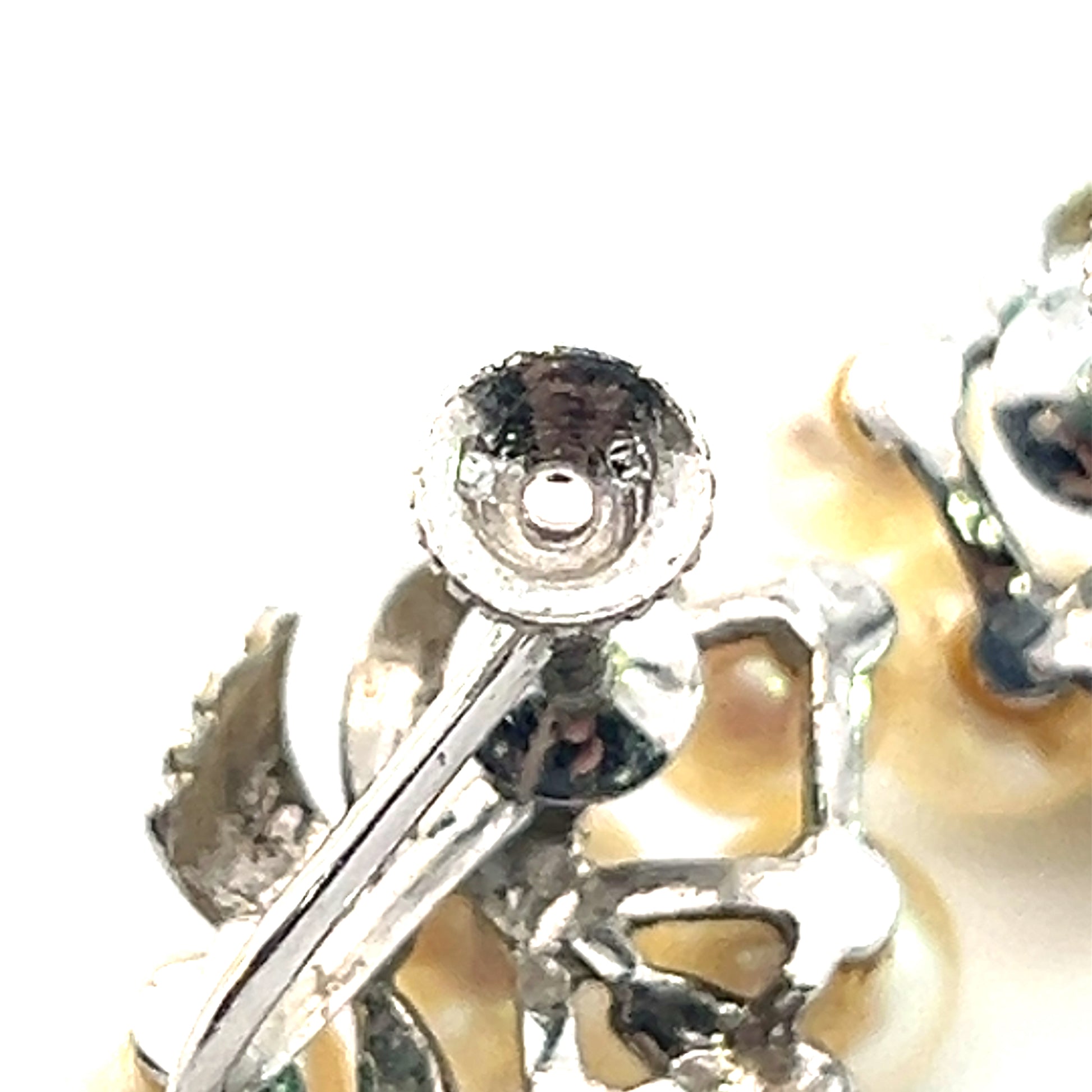 Mikimoto Estate Akoya Pearl Clip-on Earrings Sterling Silver 5-6 mm 6.4 Grams M366
