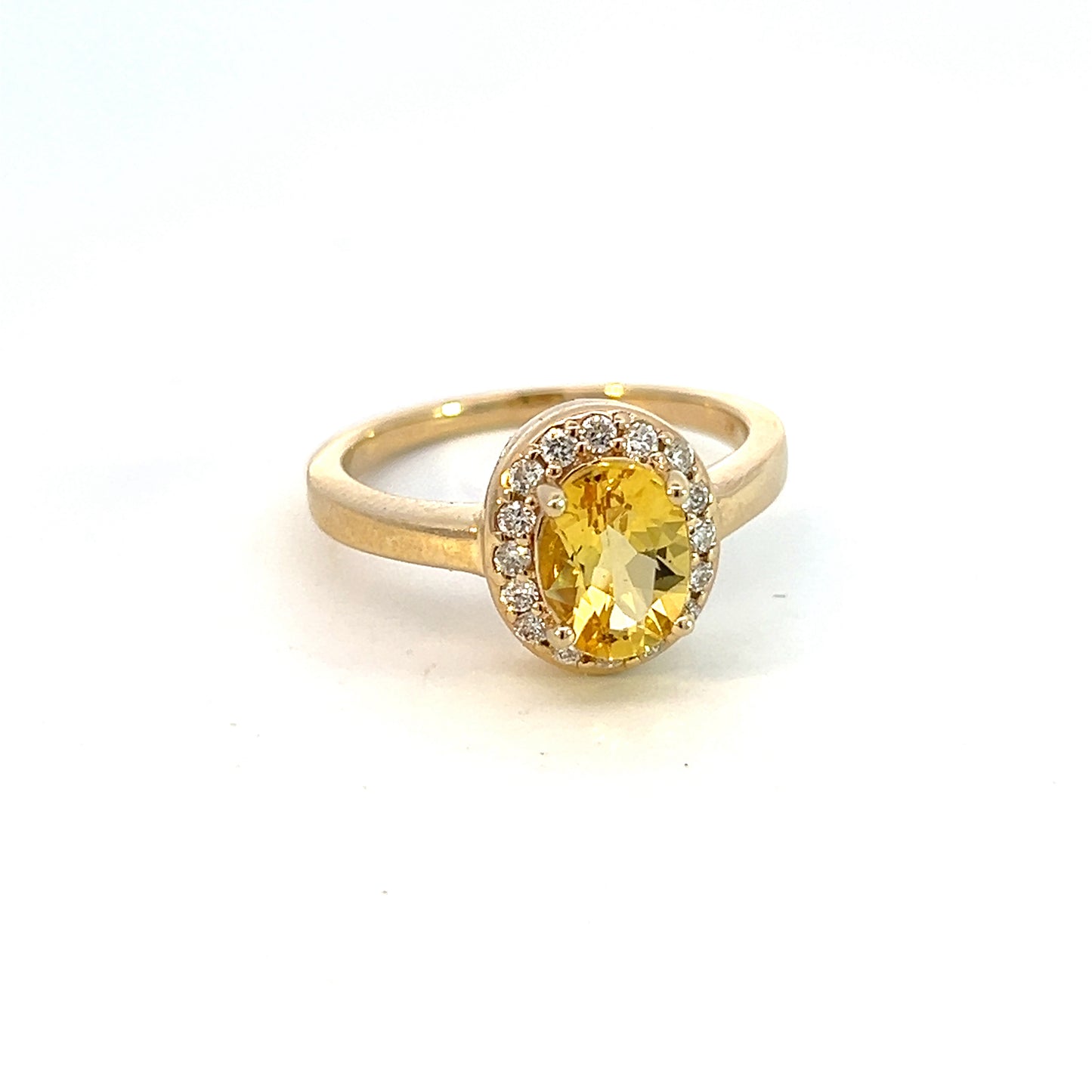 Natural Citrine Diamond Ring 6.5 14k Yellow Gold 1.74 TCW Certified $2,950 310633 - Certified Fine Jewelry