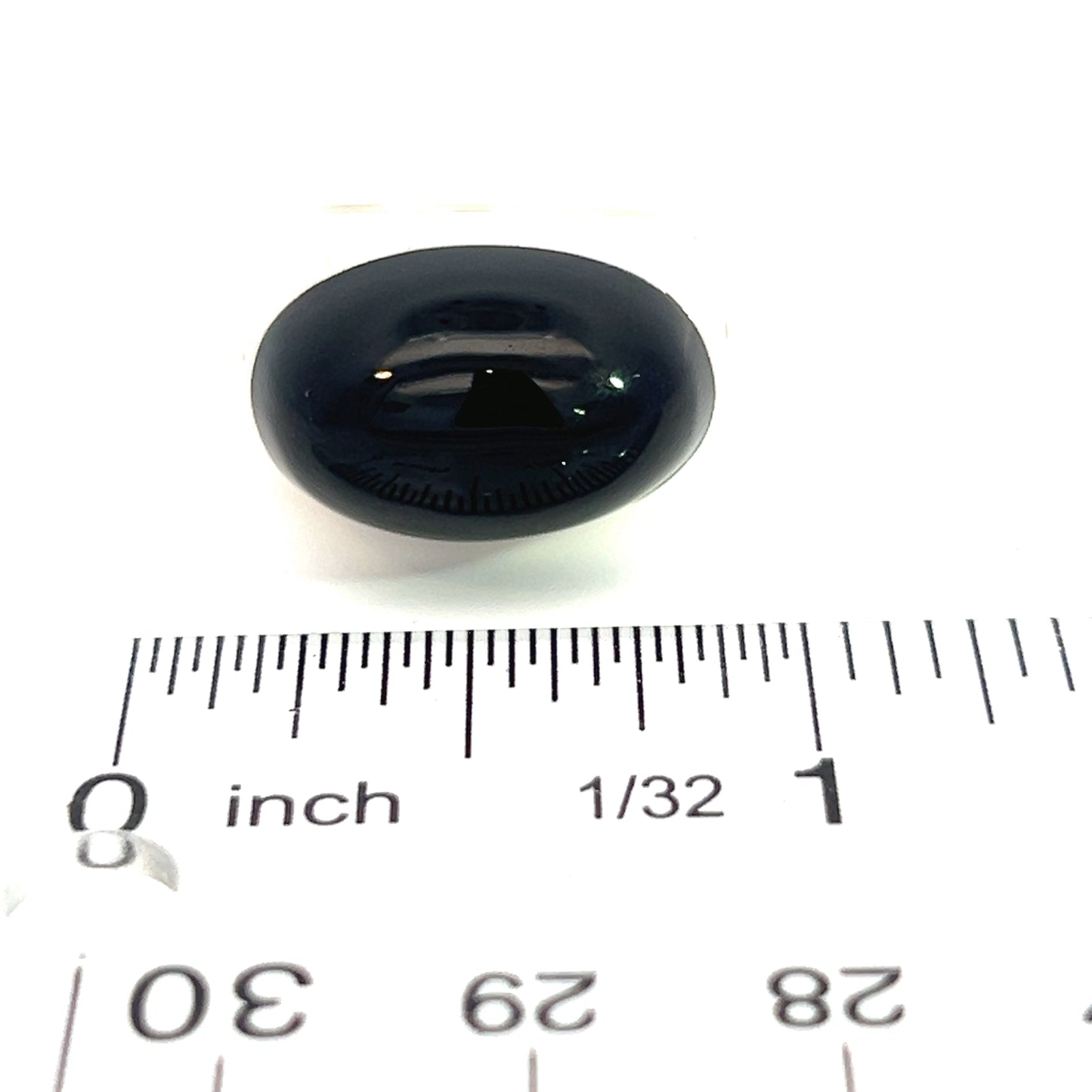 Gucci Estate Black Onyx Ring Size 6.75 Sterling Silver 6 mm G22 - Certified Fine Jewelry