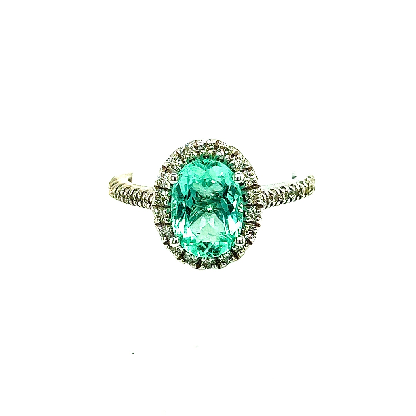 Natural Colombian Emerald Diamond Ring Size 6.5 14k W Gold 2.98 TCW Certified $6,790 218110 - Certified Fine Jewelry