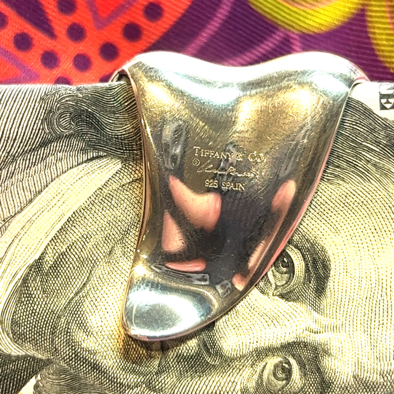 Tiffany & Co Estate Money Clip Silver By Elsa Peritte TIF491 - Certified Fine Jewelry