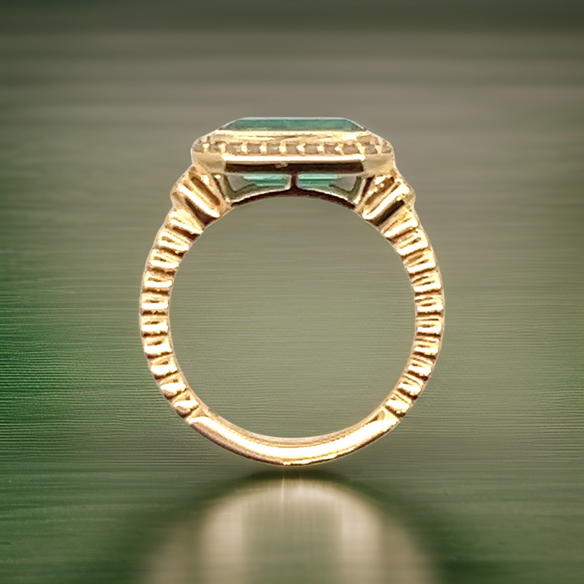 Natural Emerald and Diamond Ring 6.5 14k Y Gold 2.32 TCW Certified $4,950 310644 - Certified Fine Jewelry