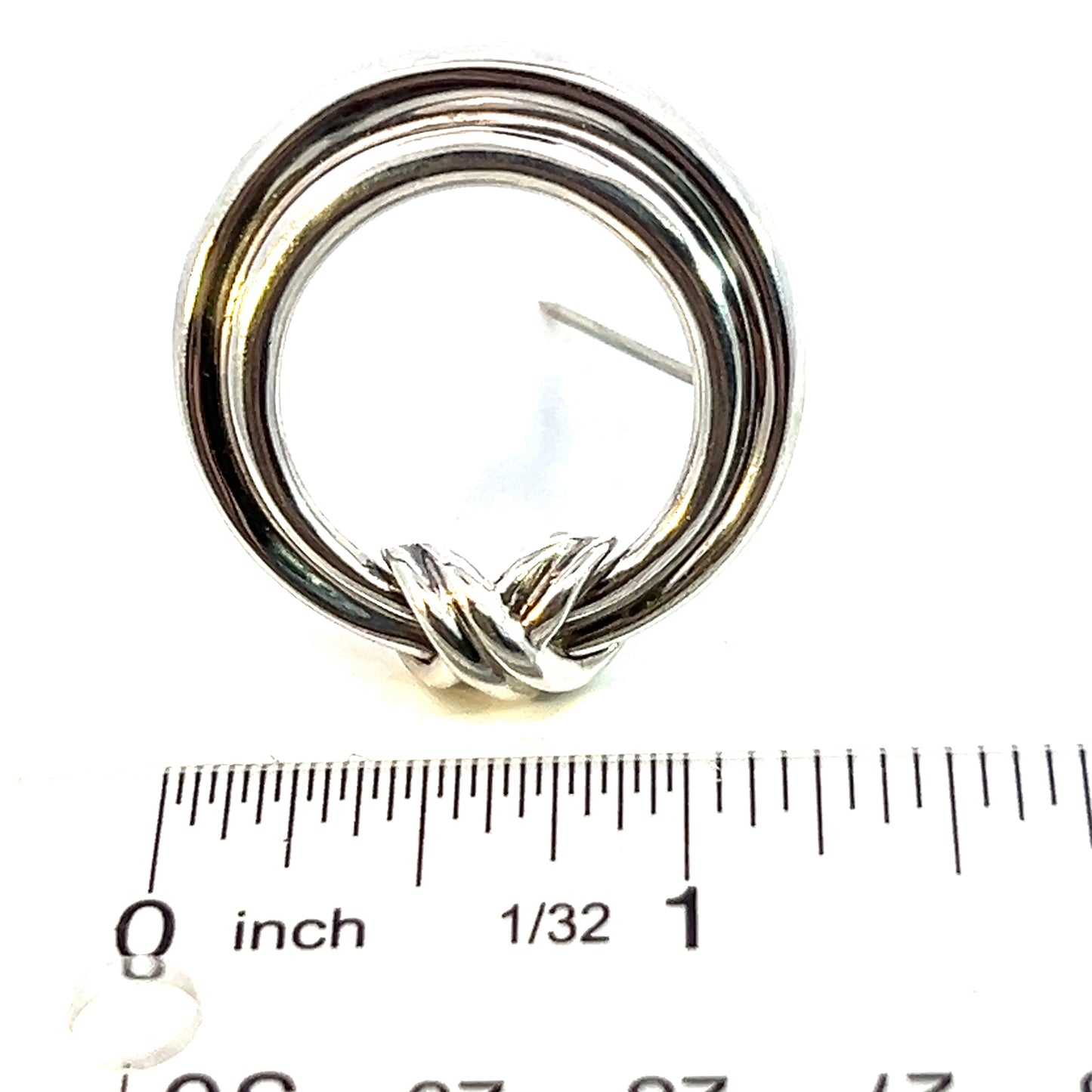 Tiffany & Co Estate Signature "X" Brooch Pin Sterling Silver TIF559 - Certified Fine Jewelry