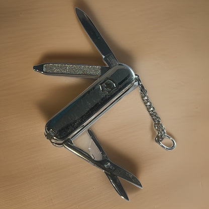 Tiffany & Co Estate Pocket Knife with Key chain 18k Silver TIF599 - Certified Fine Jewelry