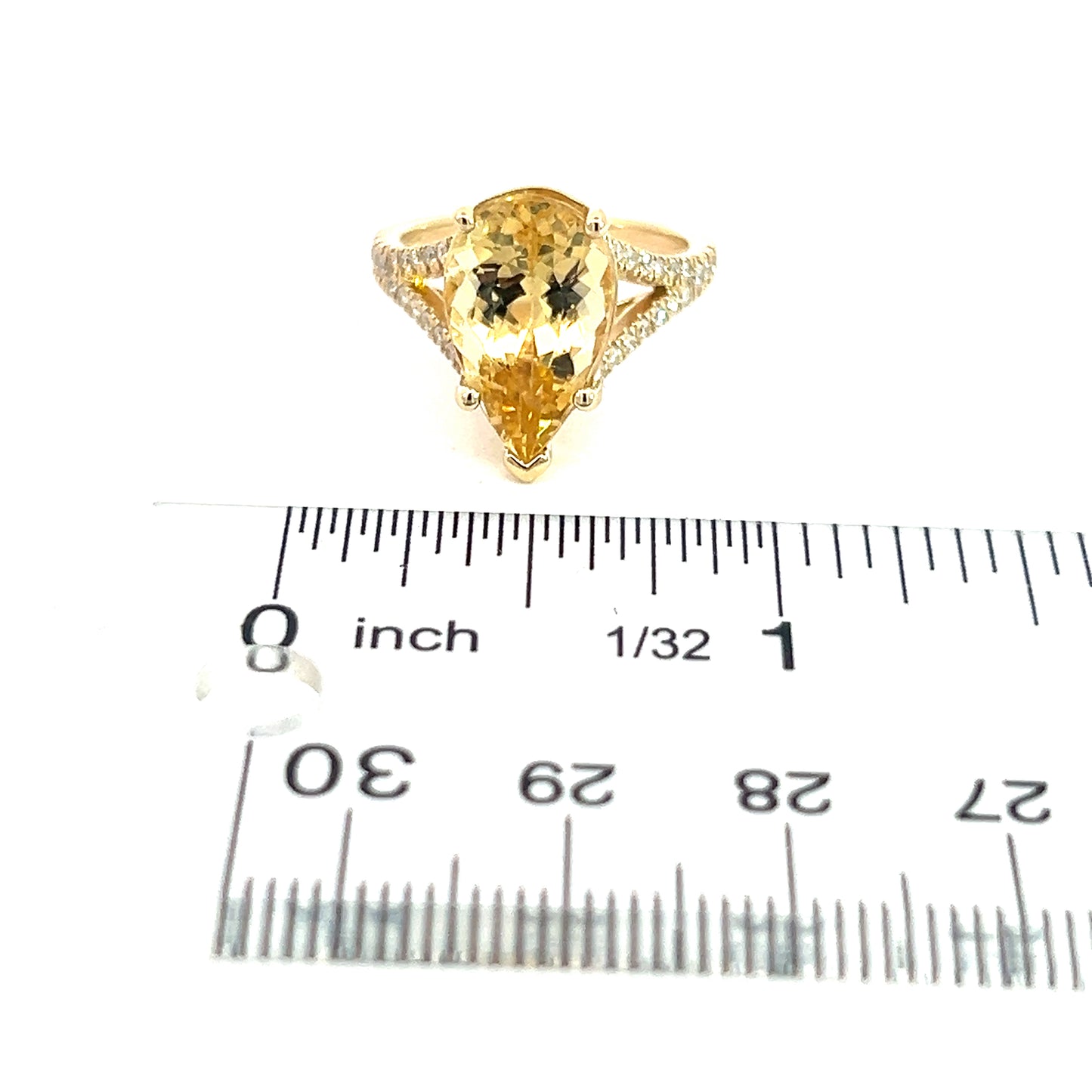 Natural Citrine Diamond Ring 6.5 14k Y Gold 4.79 TCW Certified $3,950 310632 - Certified Fine Jewelry