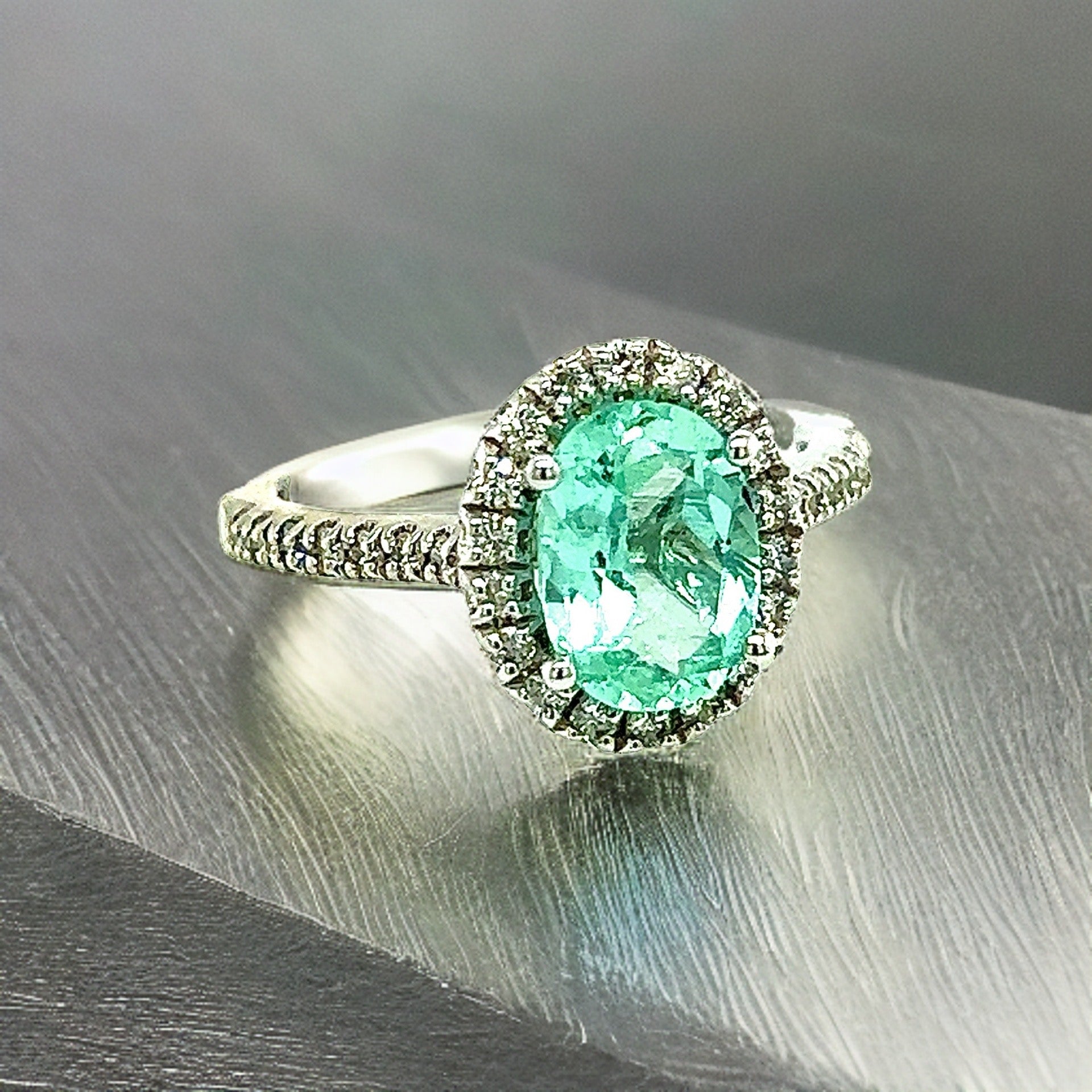 Natural Colombian Emerald Diamond Ring Size 6.5 14k W Gold 2.98 TCW Certified $6,790 218110 - Certified Fine Jewelry