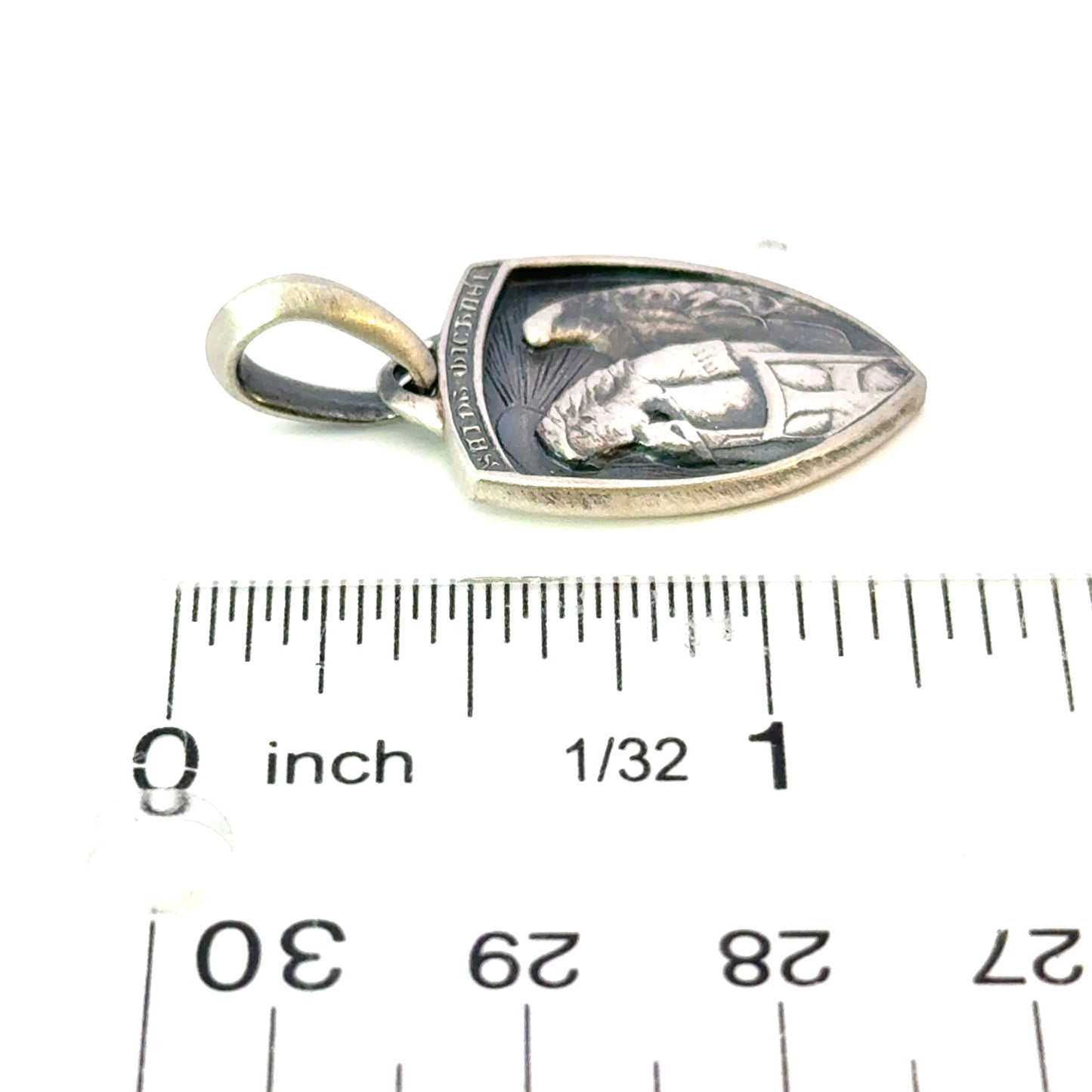 David Yurman St. Micheal Amulet Pendant Sterling Silver Estate DY655