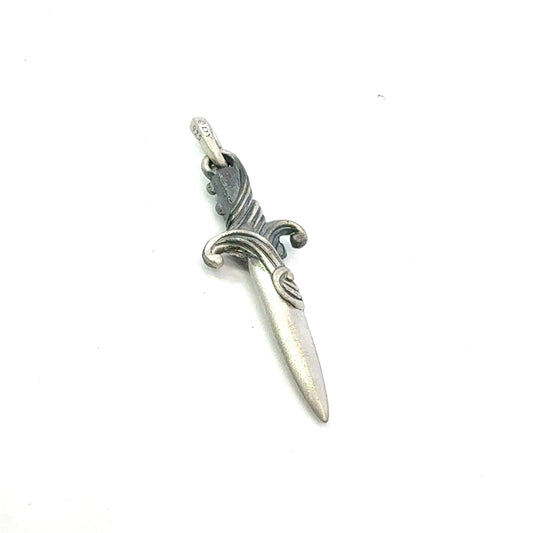 David Yurman Dagger Amulet Pendant Sterling Silver Estate DY662