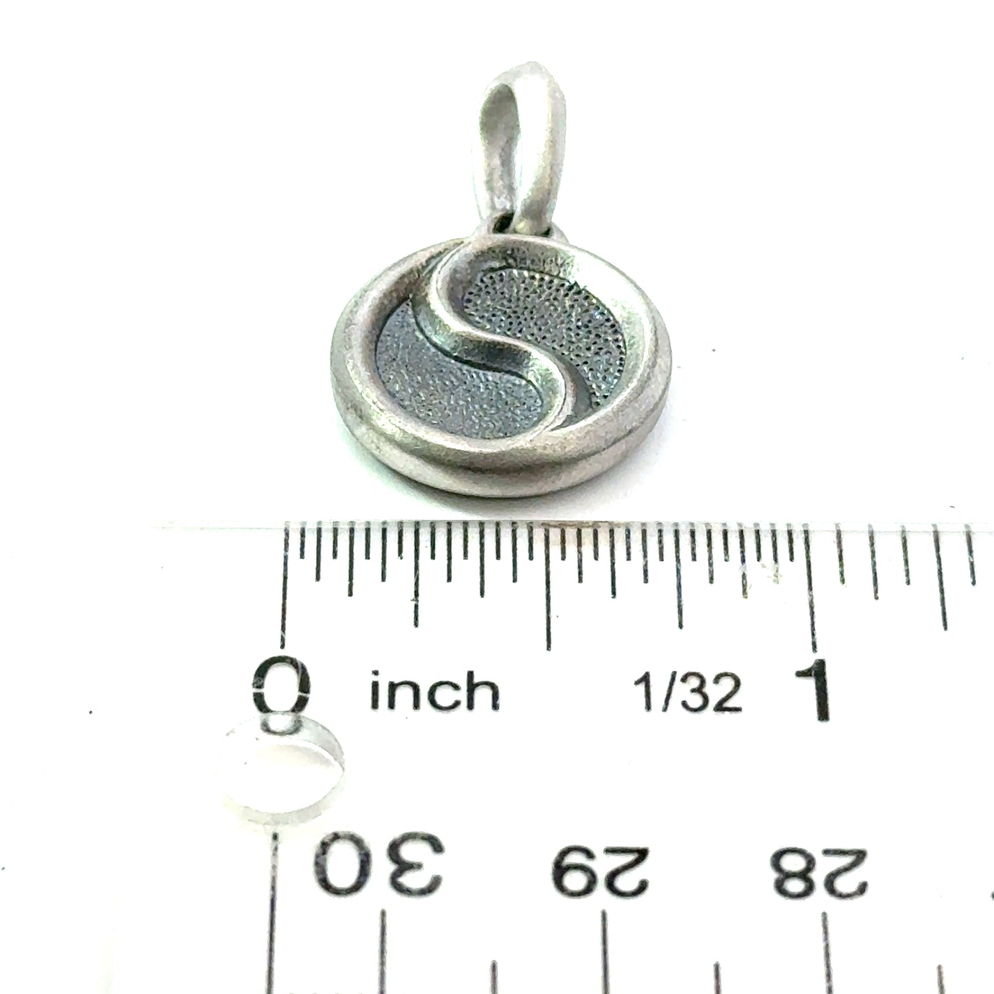 David Yurman Ying Yang Amulet Sterling Silver Estate DY730