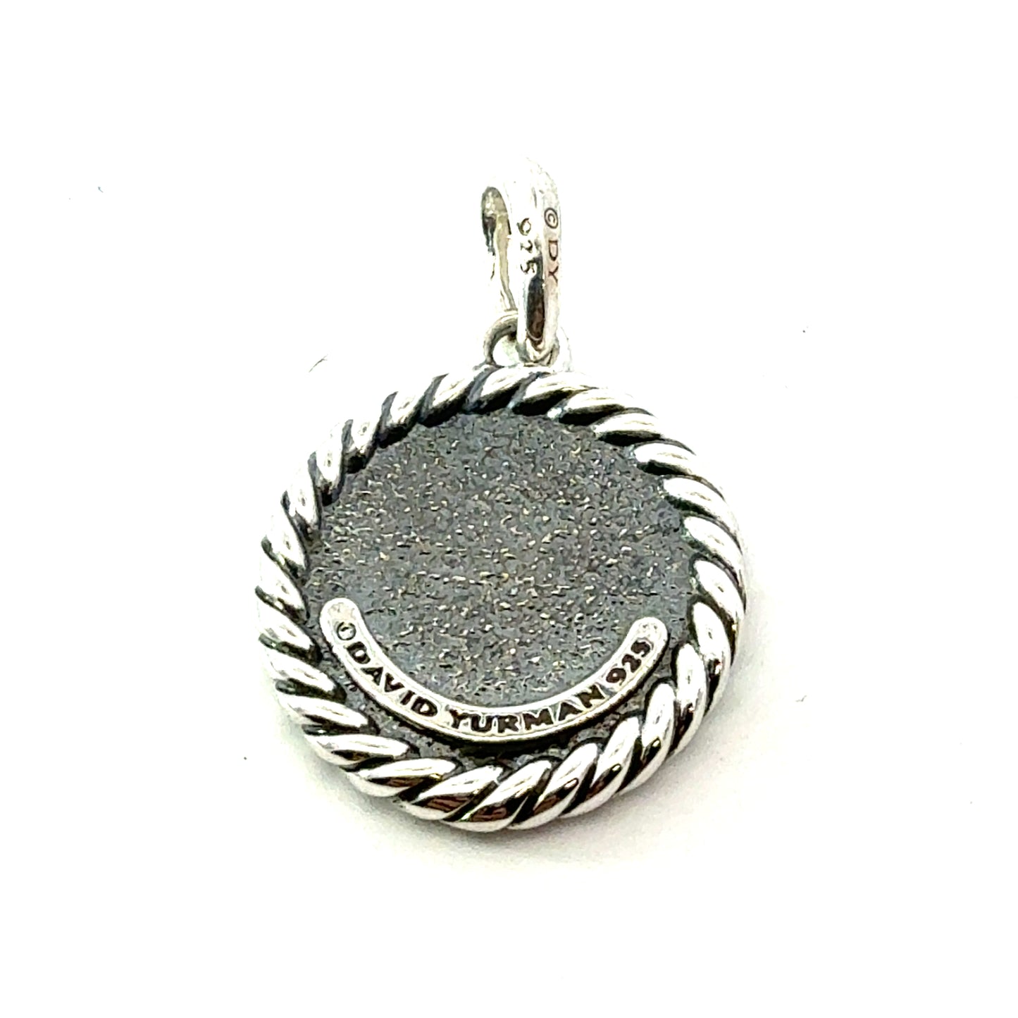 David Yurman Letter B Amulet Sterling Silver Estate DY769