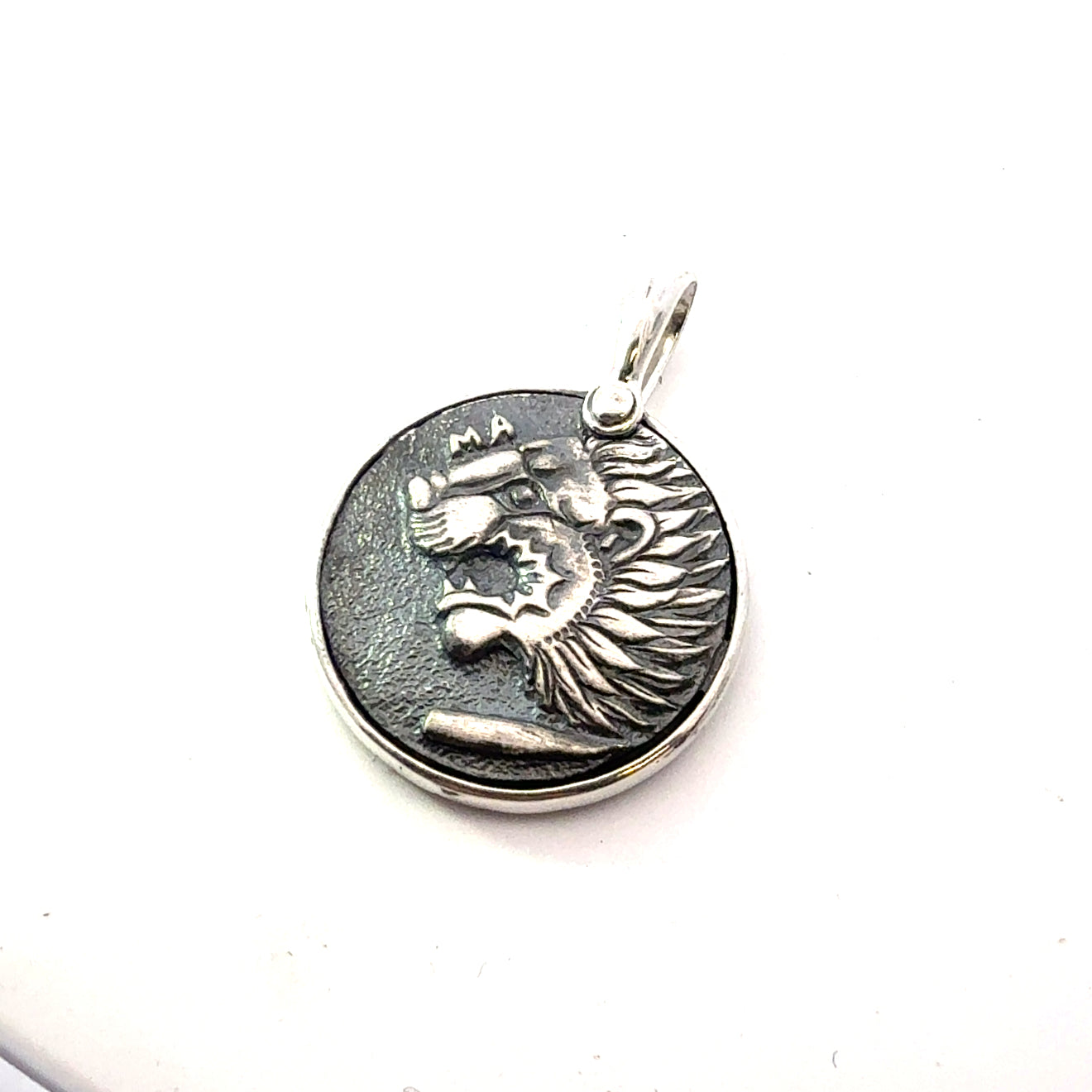 David Yurman Lion Amulet Sterling Silver Estate DY775