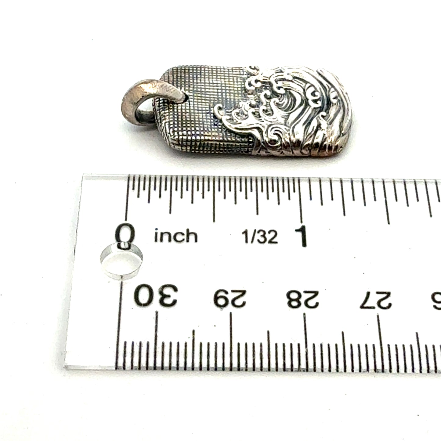 David Yurman Waves Amulet Sterling Silver Estate DY789