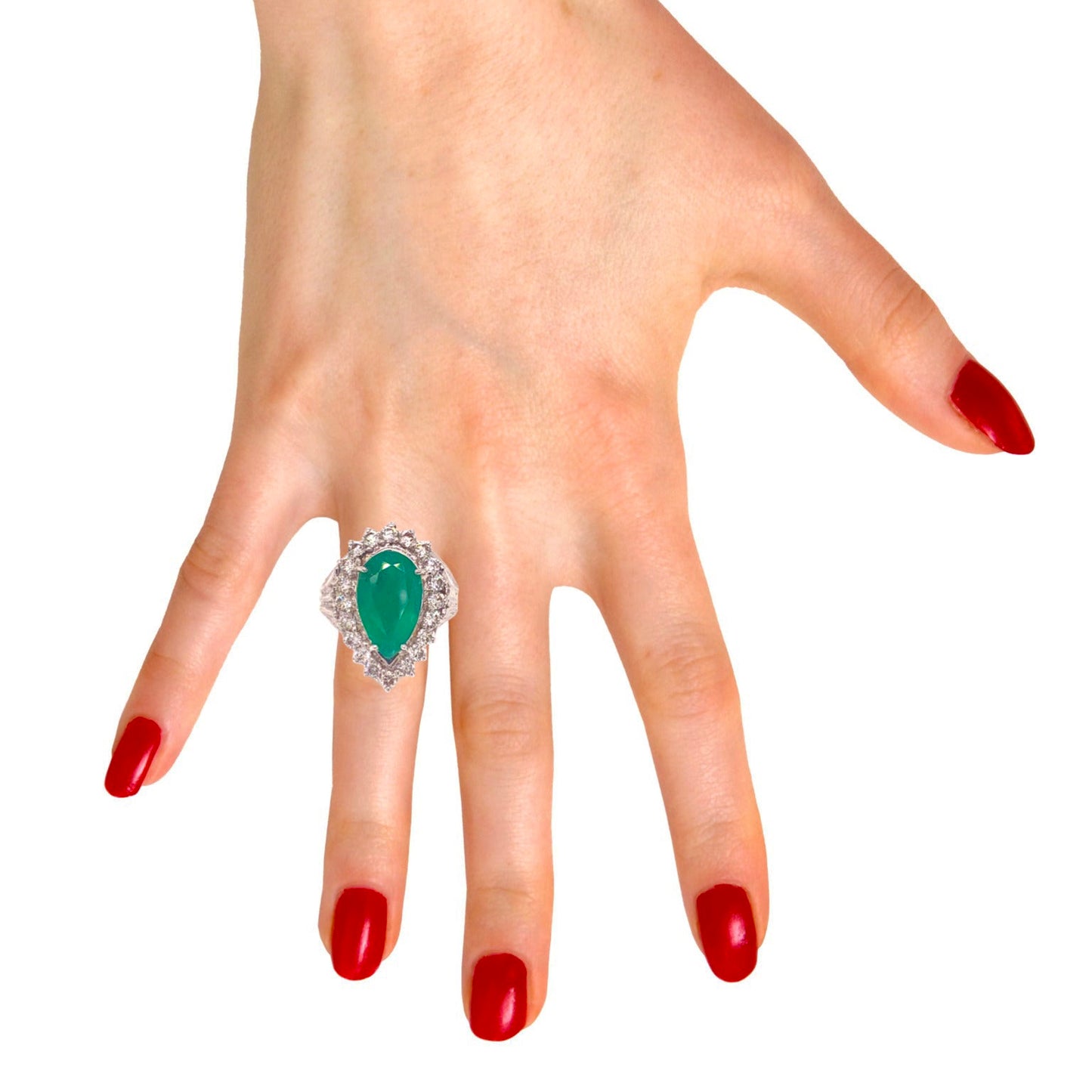 Diamond Emerald Ring 7.50 TCW 18 KT GIA Certified $8,950 915169 - Certified Fine Jewelry