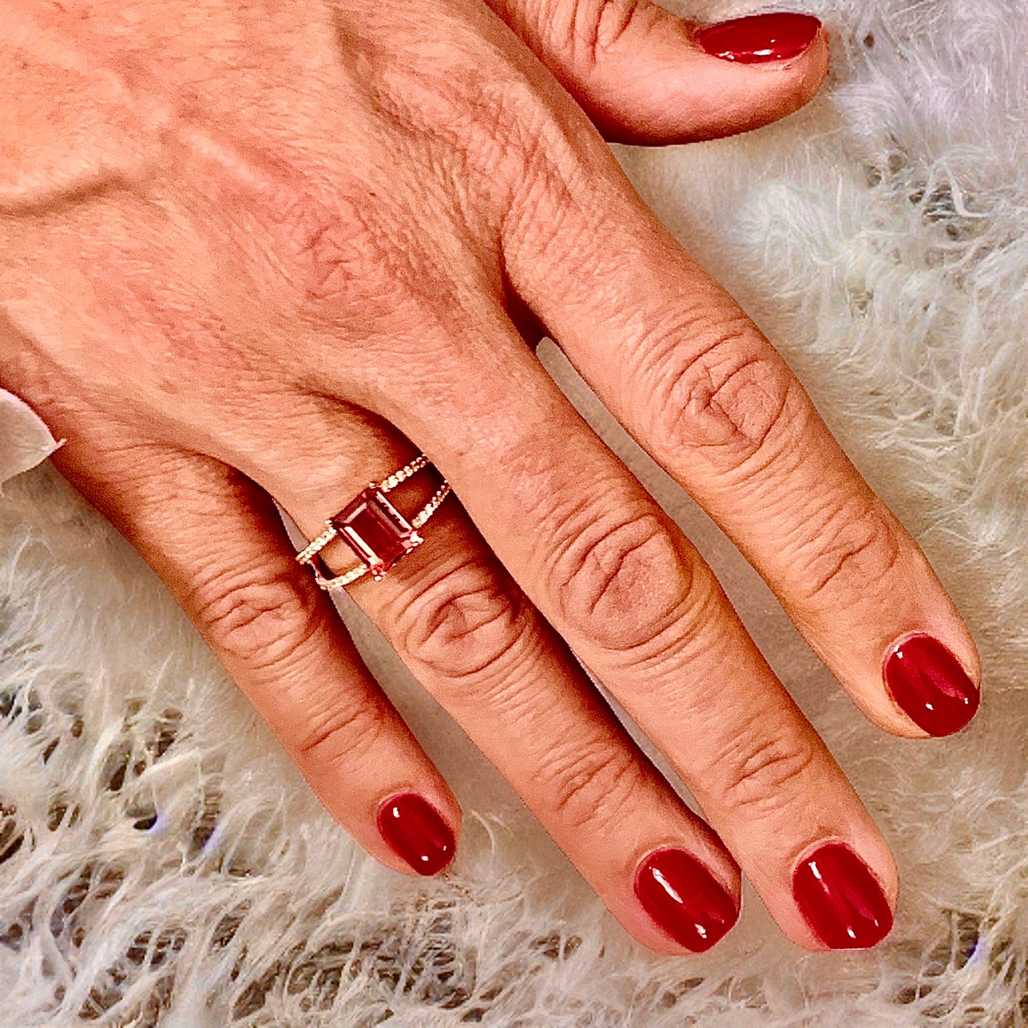 Natural Tourmaline Diamond Ring 14k RG 2.2 TCW Certified $4,950 112165 - Certified Fine Jewelry