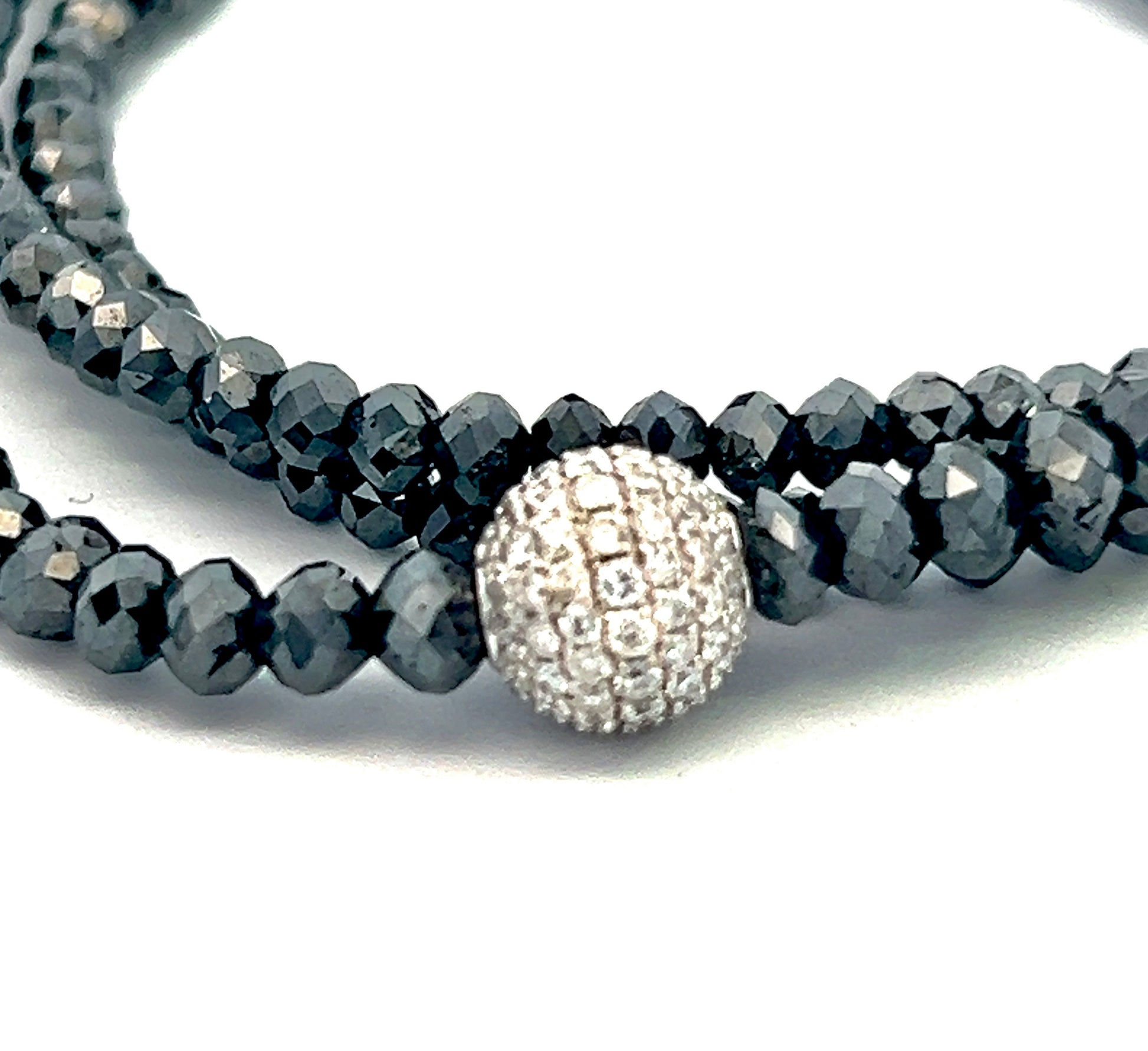 Diamond Beaded Necklace 34.15 Twc 18k Gold 16 in Certified $7,950 920472 - Certified Fine Jewelry