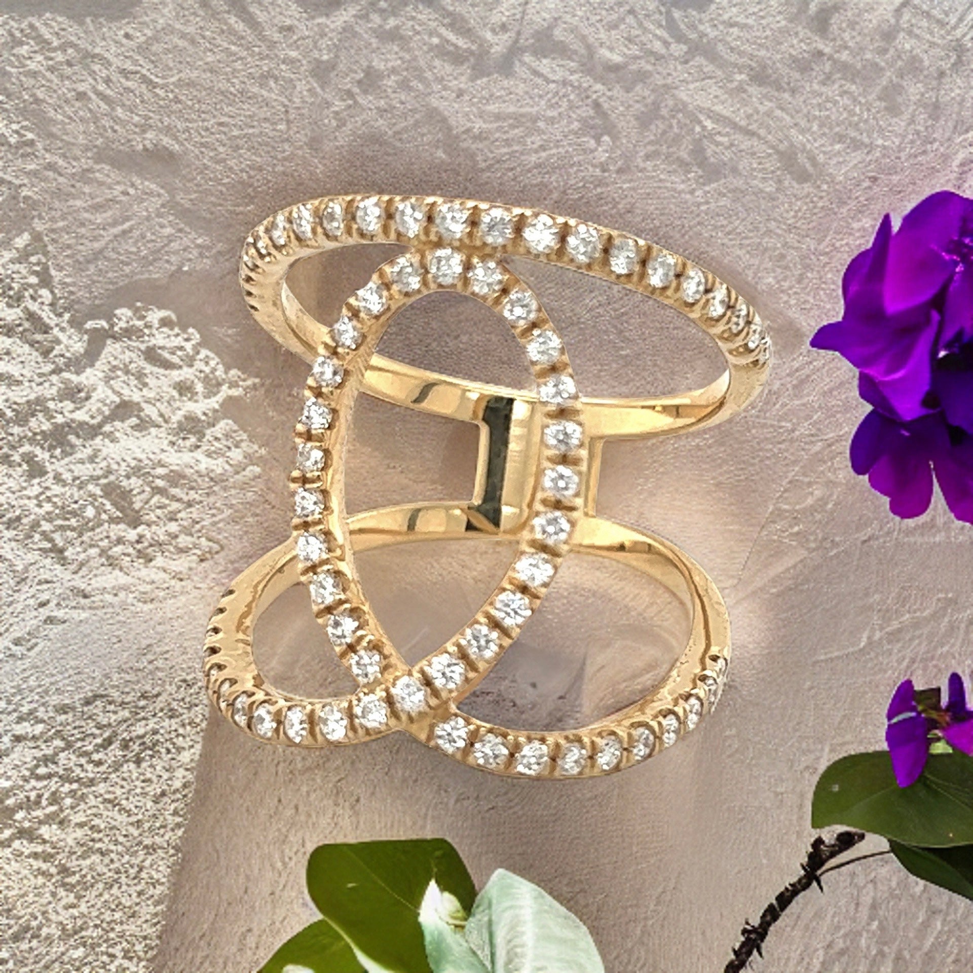 Diamond Ring Size 9.25 14k Gold 0.85 TCW 7.02 Grams Certified $5,950 215418 - Certified Fine Jewelry