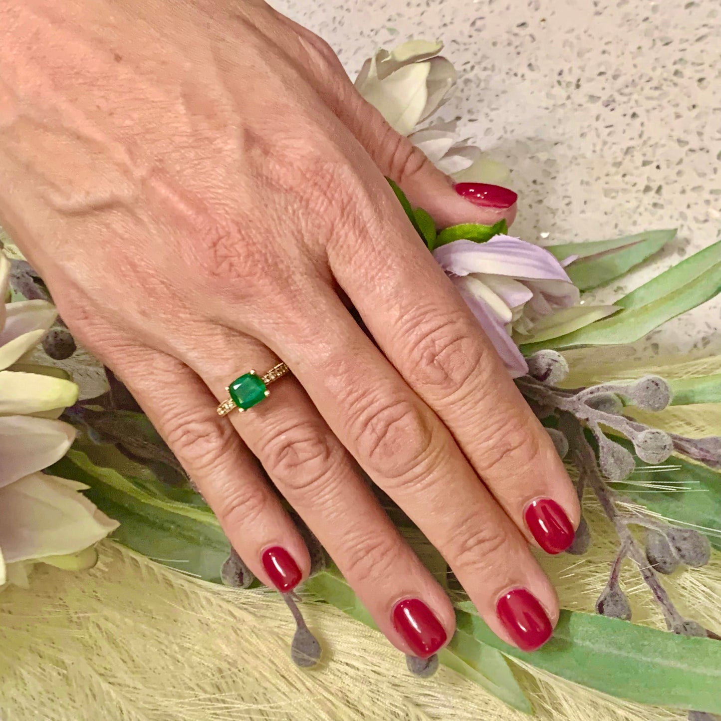 Diamond Emerald Ring 14k Gold 2.01 TCW Women Certified $3,950 914185 - Certified Fine Jewelry