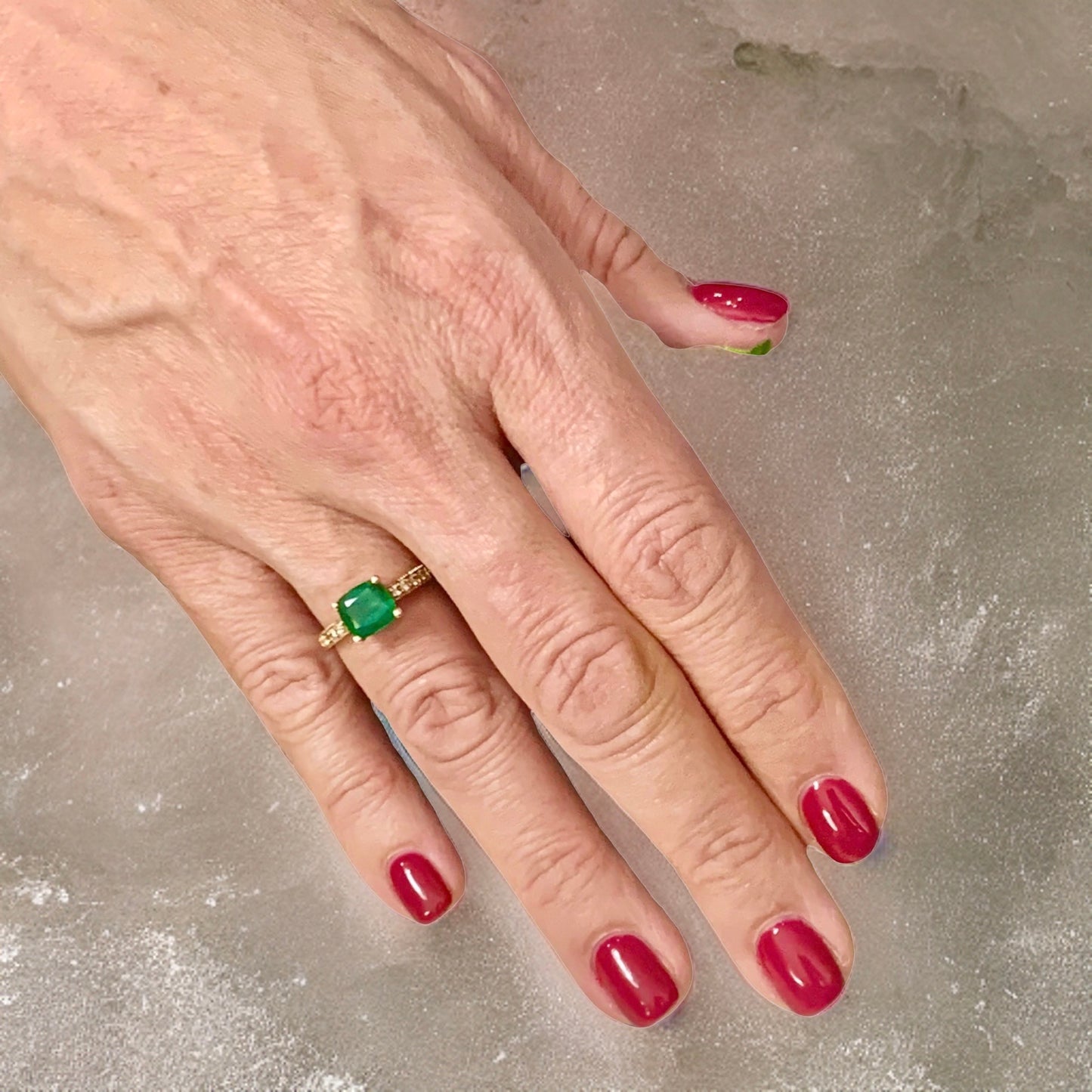 Diamond Emerald Ring 14k Gold 2.01 TCW Women Certified $3,950 914185 - Certified Fine Jewelry