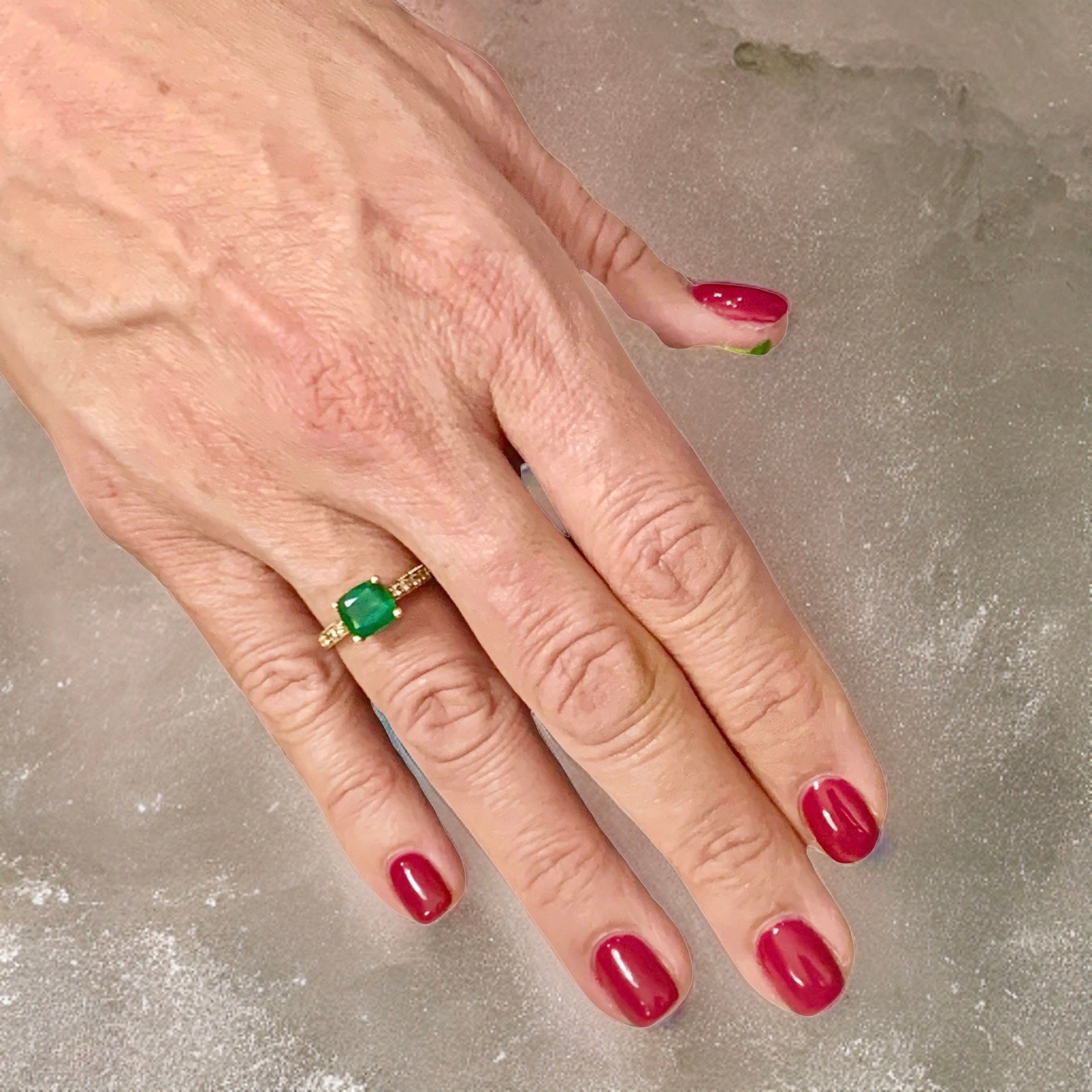 Diamond Emerald Ring 14k Gold 2.01 TCW Women Certified $3,950 914185 - Certified Fine Jewelry